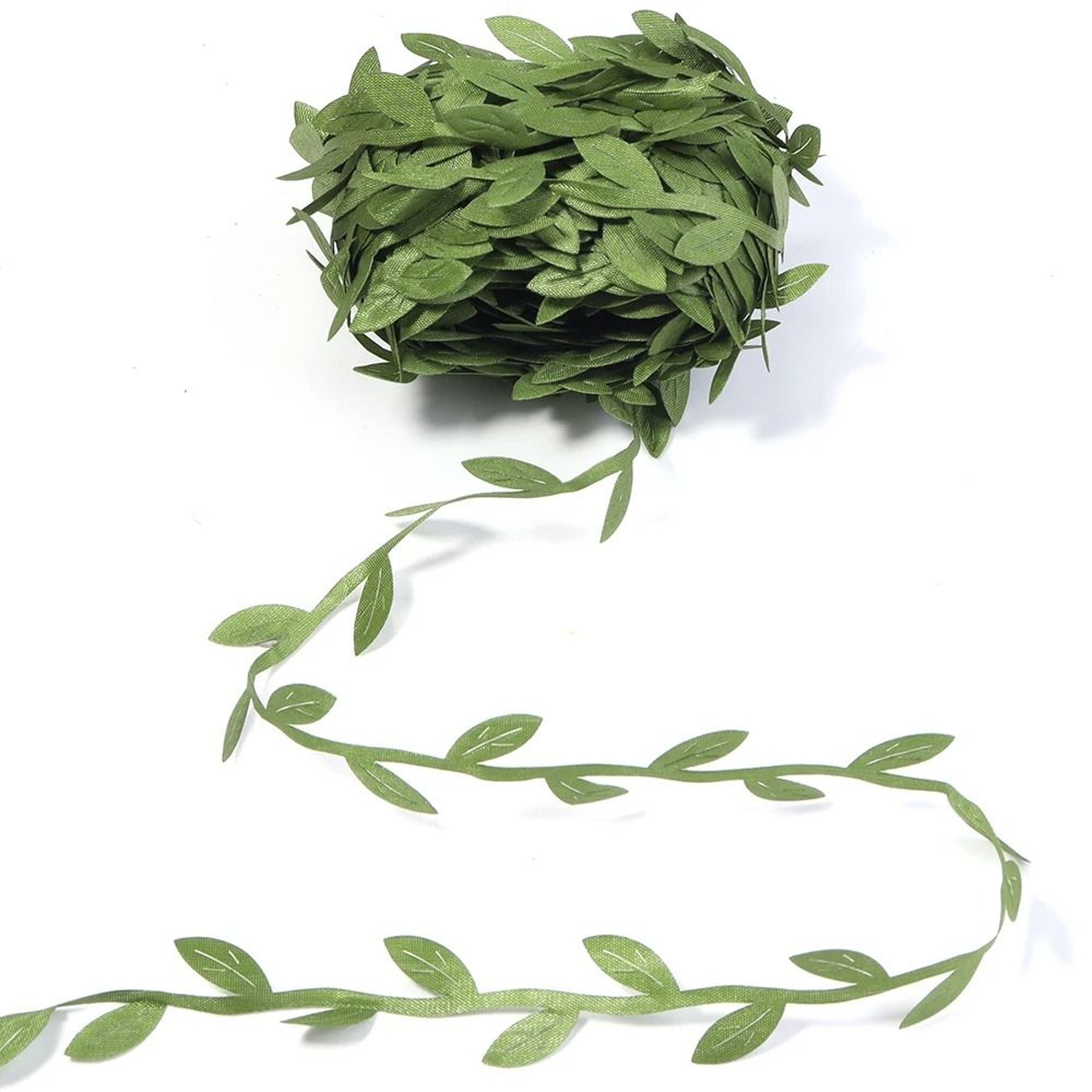 Silk Leaf Vine Garland Artificial Green Leaves For Wedding Decor DIY Wreaths And Scrapbooking 5 To  8