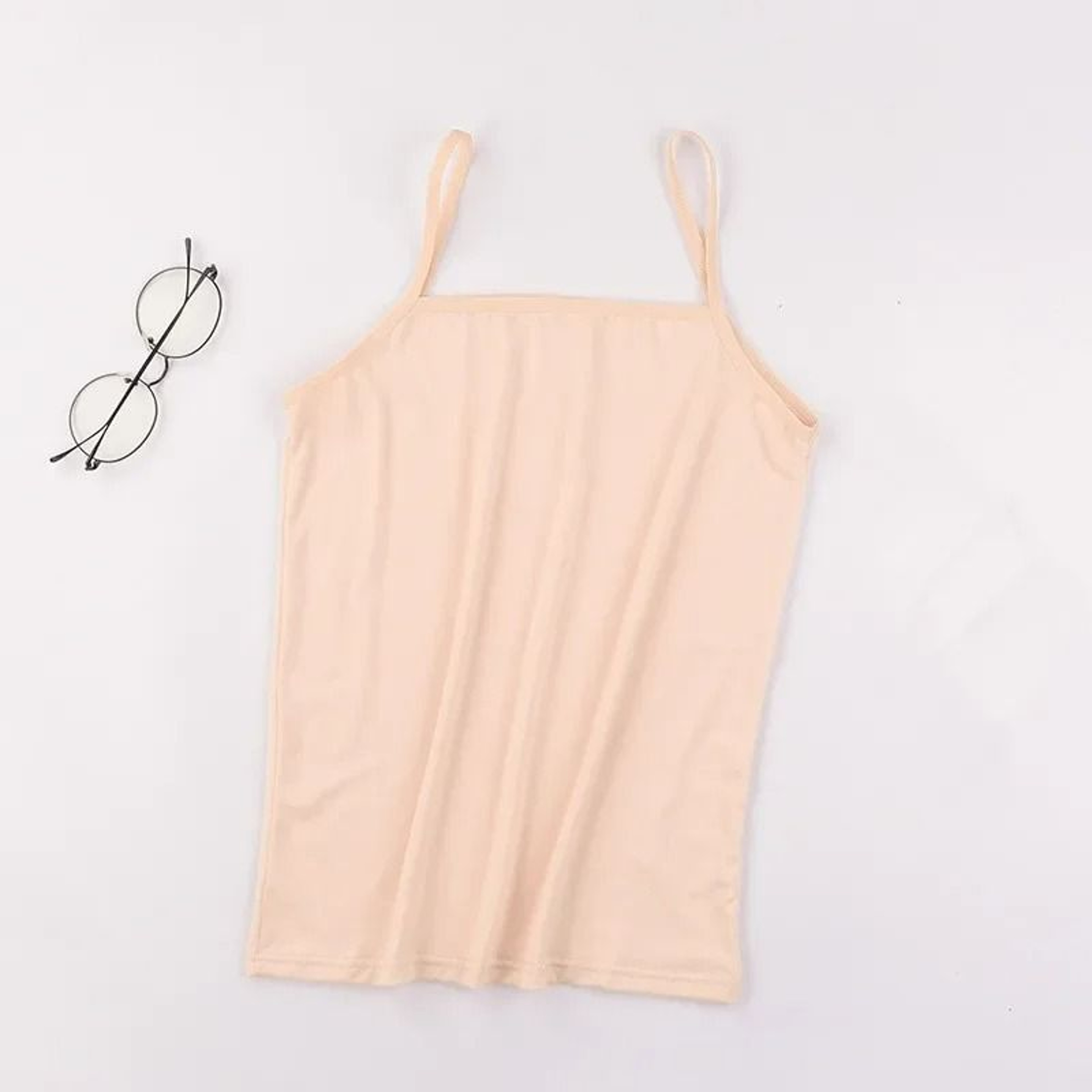 Women Slim Fit Camisole Crop Top Stretch Tank Vest Summer Layering Basic 2