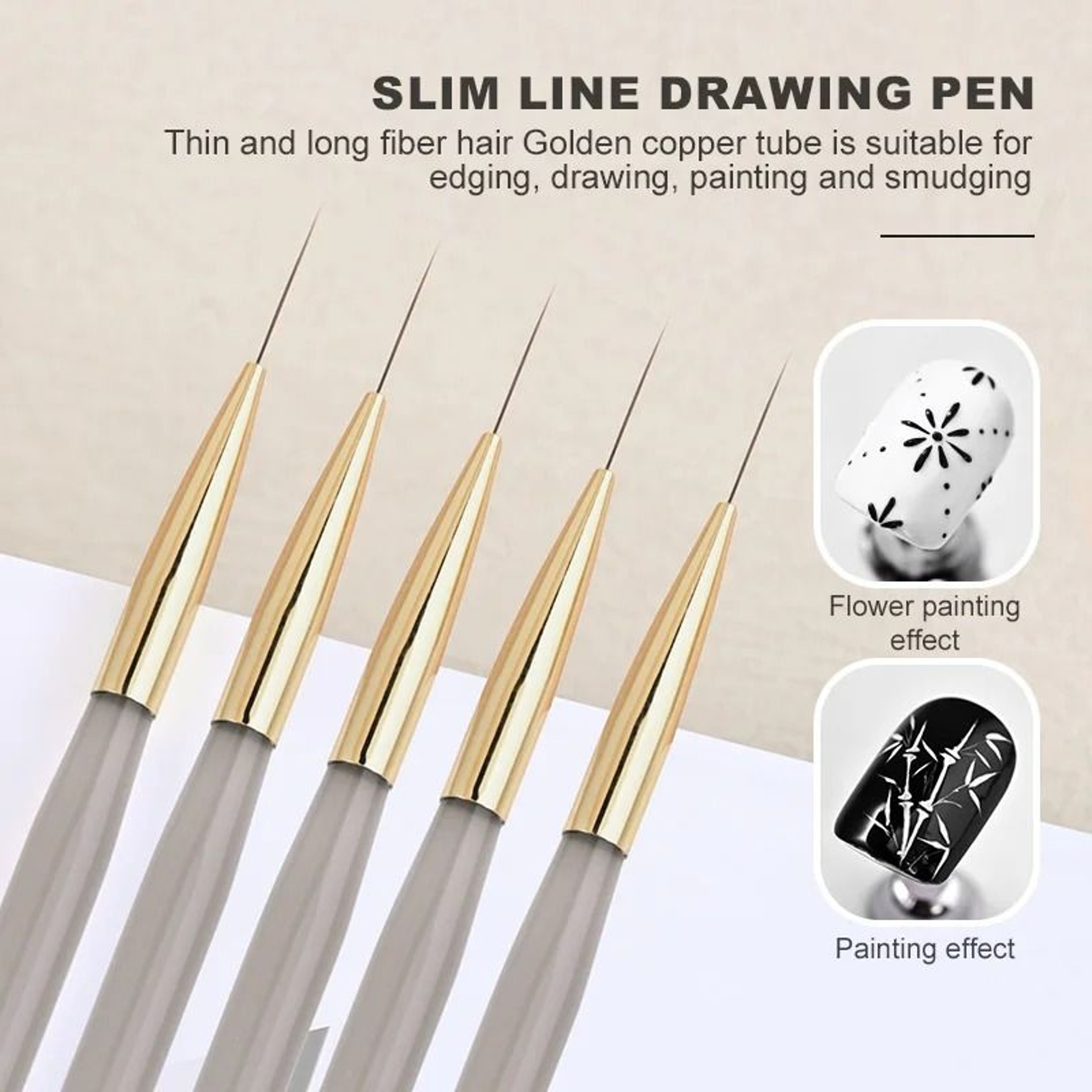 Professional French Stripe Nail Art Liner  18mm Slender LongLine Painting Brush 0