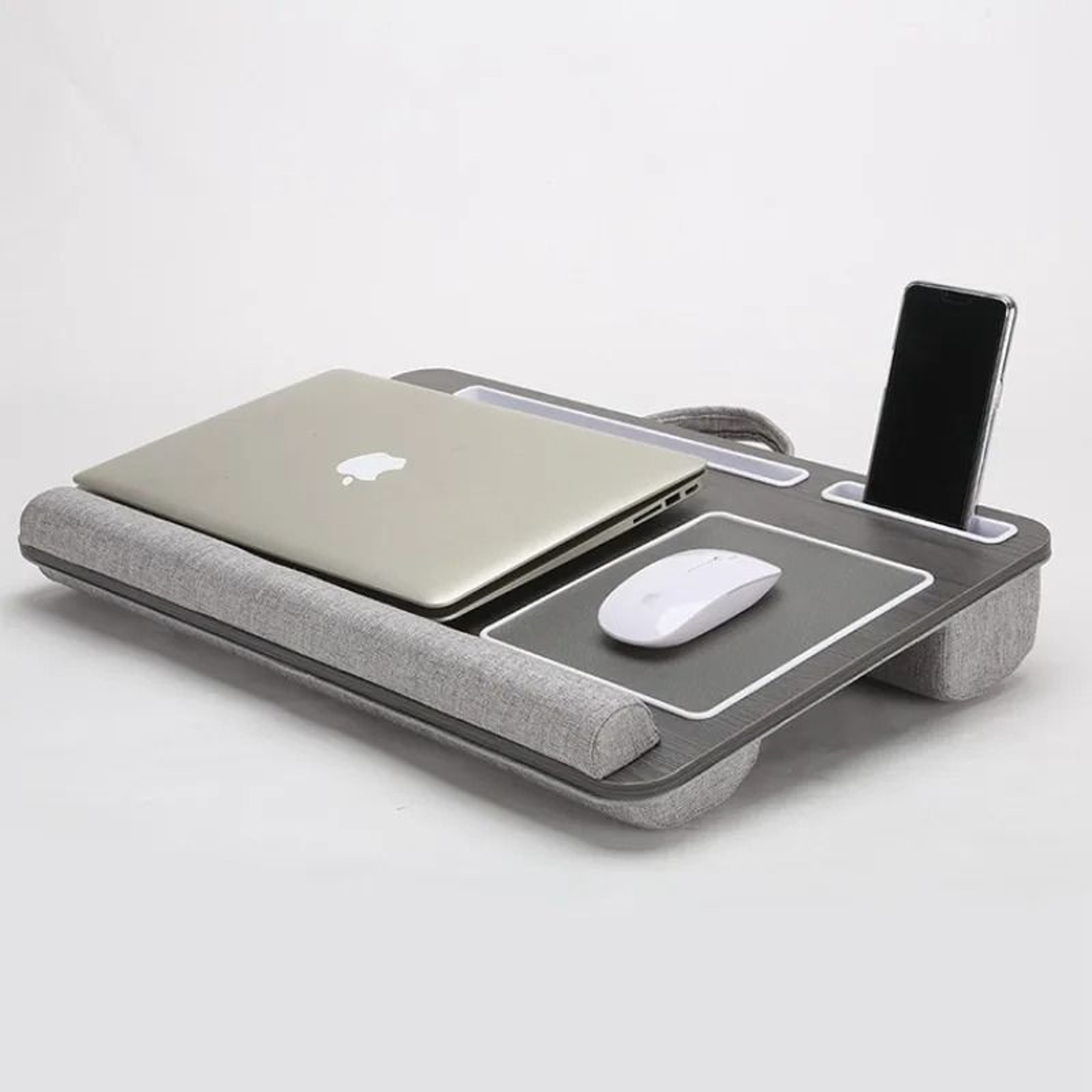 Portable Multi Purpose Laptop Lap Desk With Builtin Mouse Pad And Media Slots 0