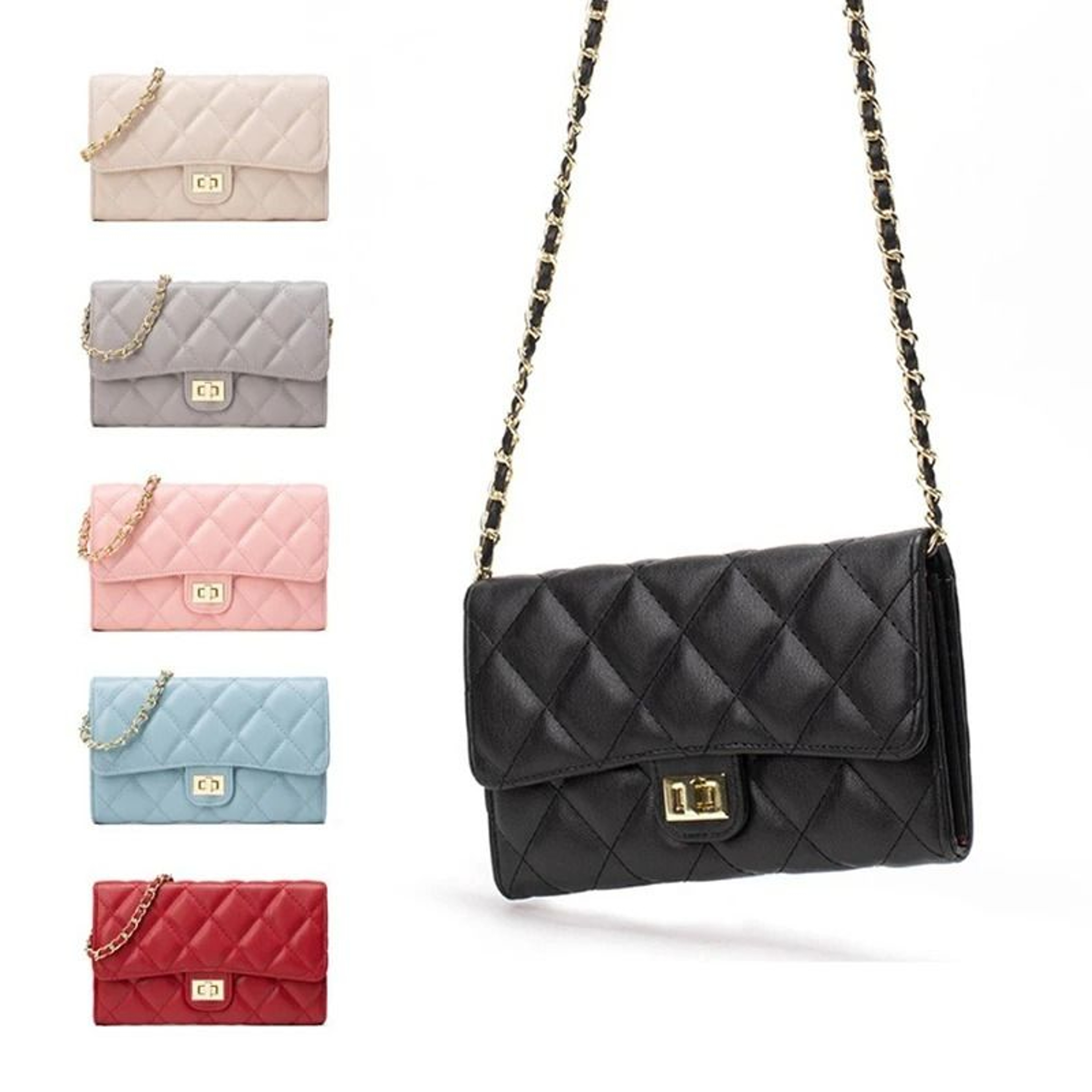 Versatile DiamondQuilted Chain Bag  Fashionable LargeCapacity Crossbody For Women 0