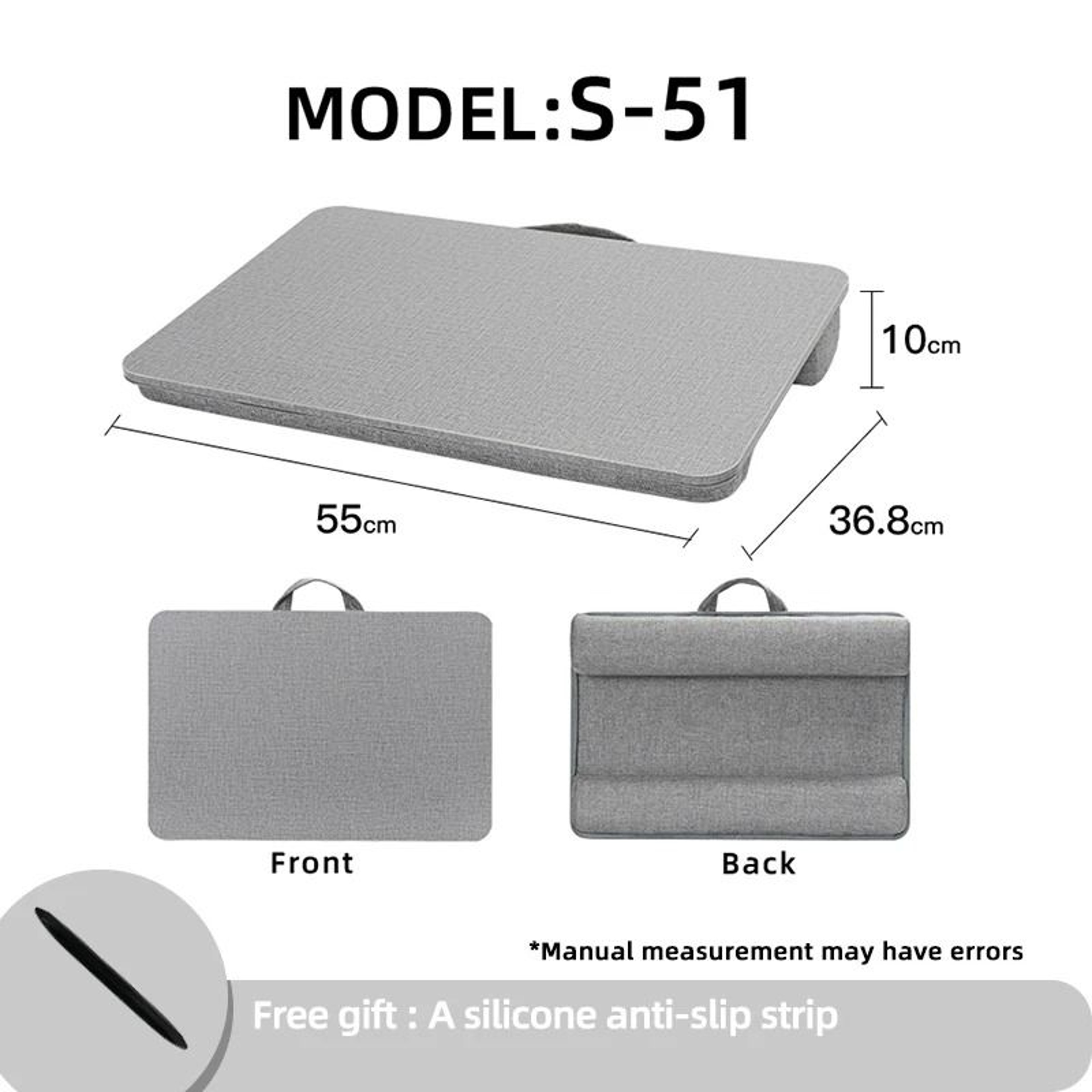 Professional Cushioned Laptop Lap Desk With Integrated Mouse Pad 5