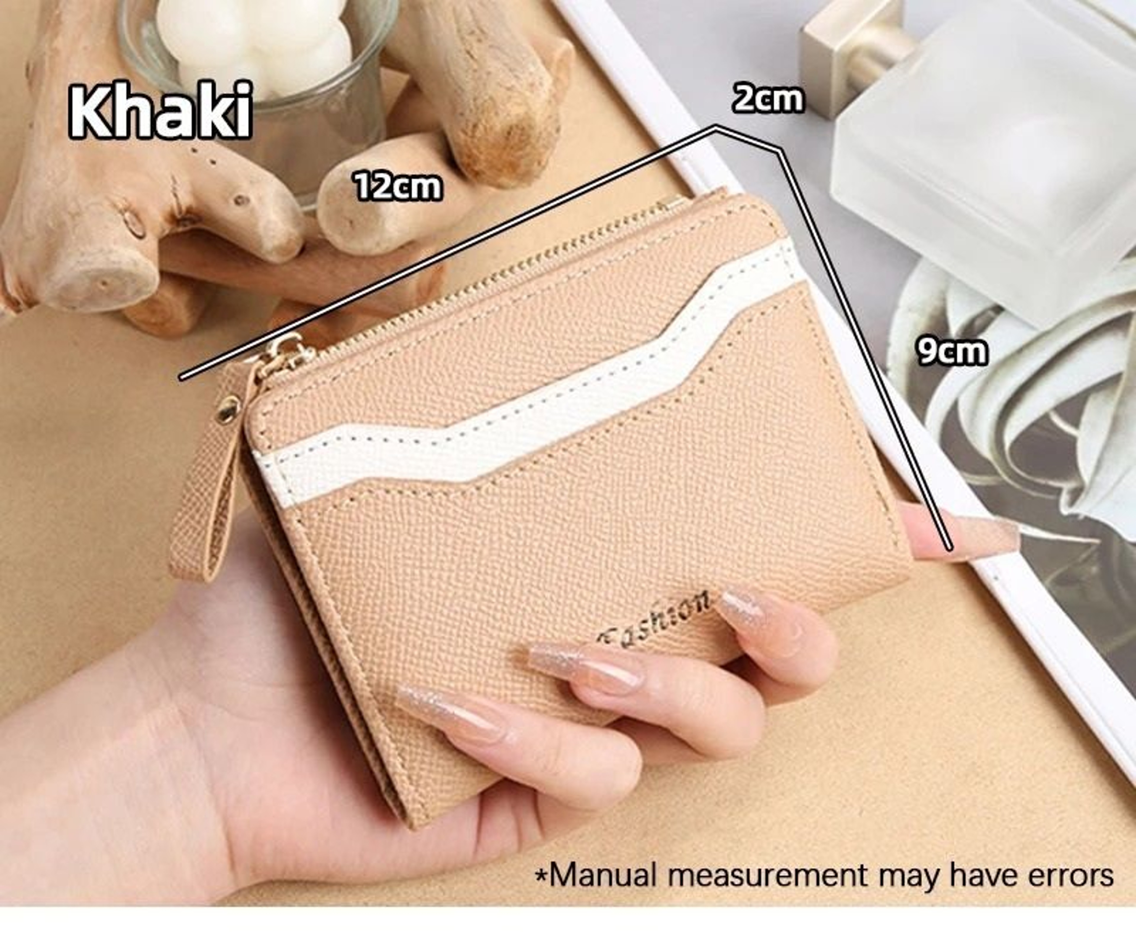 Simple And Elegant Ladies Fashion PU Spliced Small Wallet 10