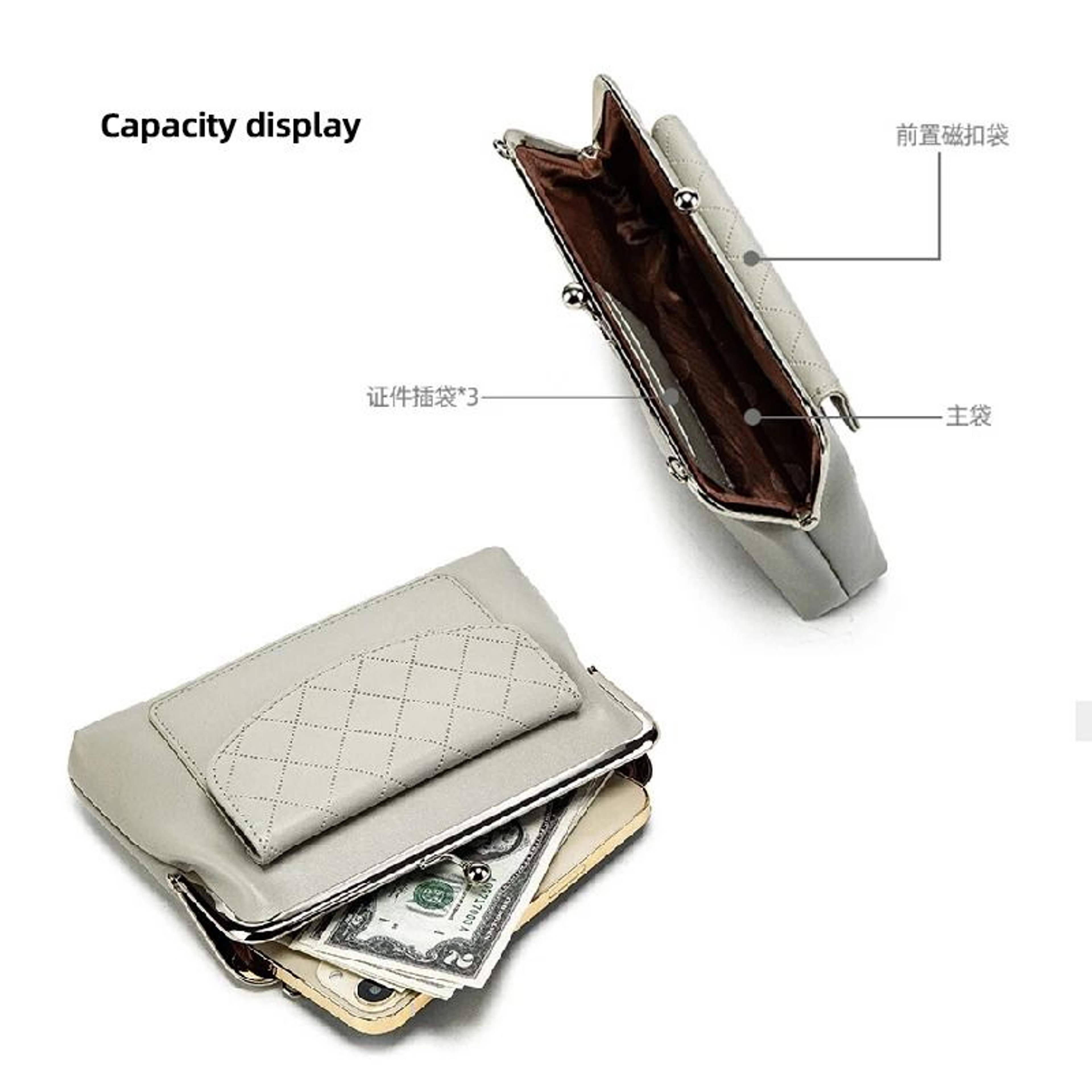 Fashionable Mandarin Duck Buckle SingleShoulder Mobile Phone Bag 3