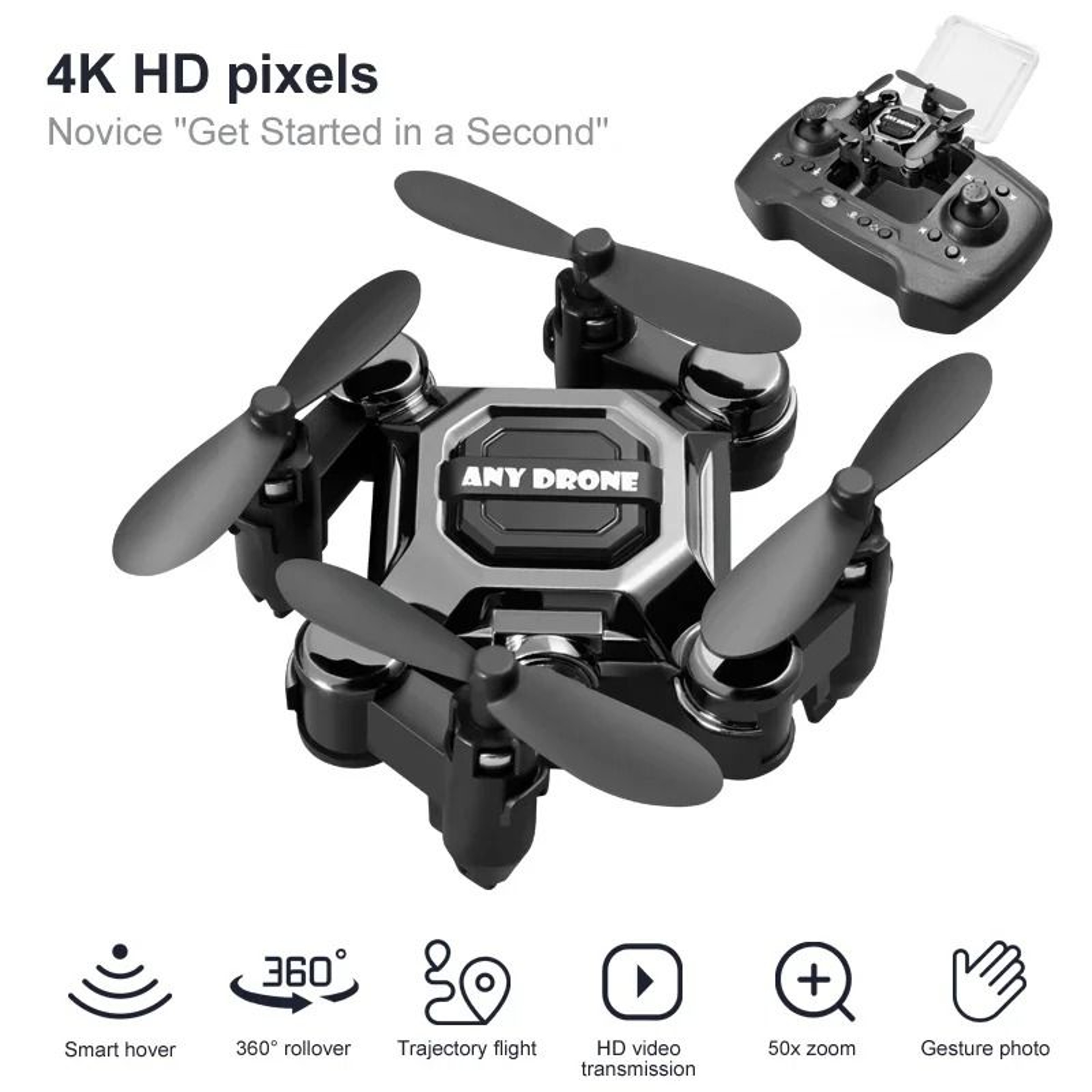Mini Folding Pocket Storage Aerial Photography Drone 10