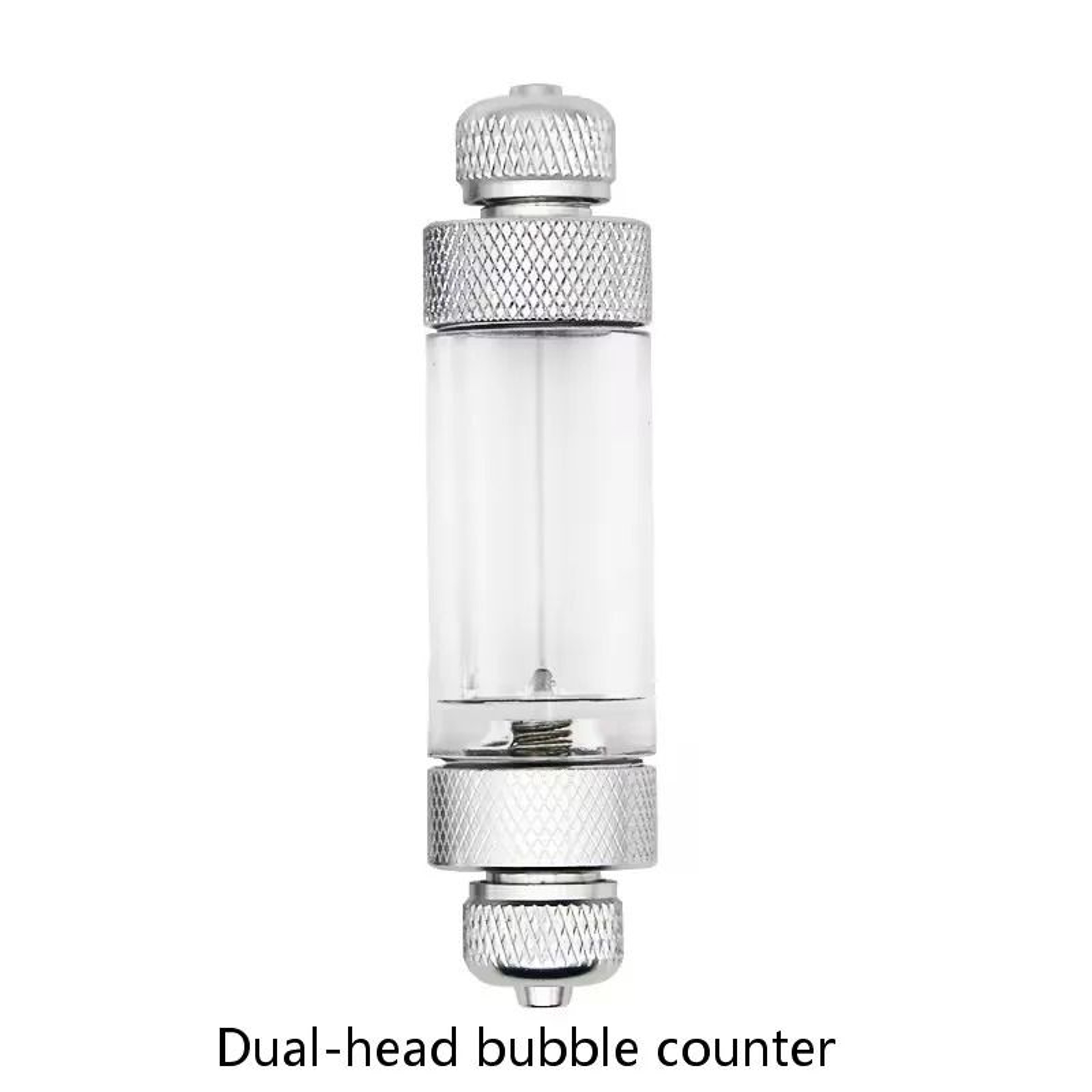 Precision DualHead CO2 Bubble Counter With Integrated Check Valve 6
