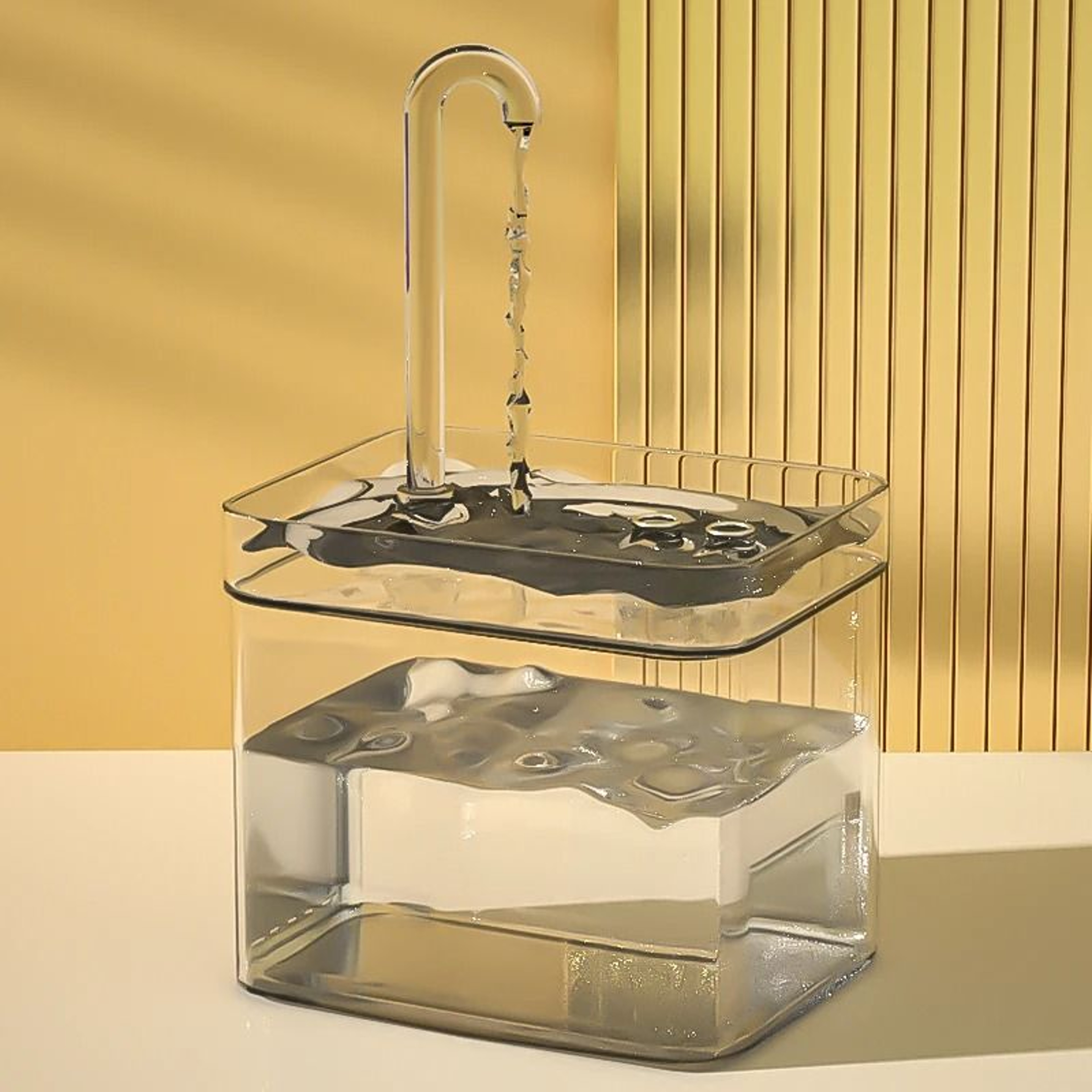 Automatic UltraQuiet Transparent Pet Water Fountain 0