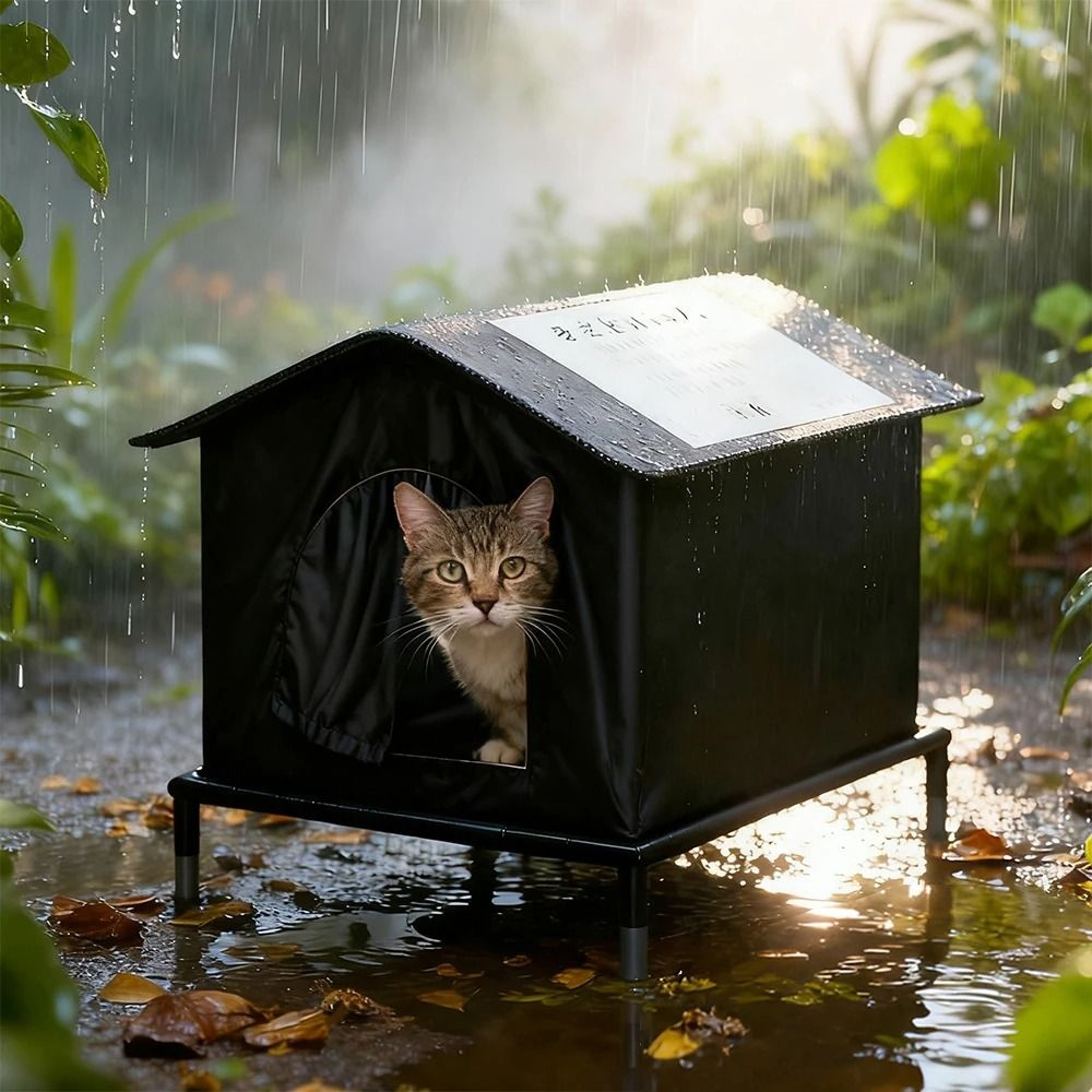 AllWeather Insulated Outdoor Cat Shelter 1