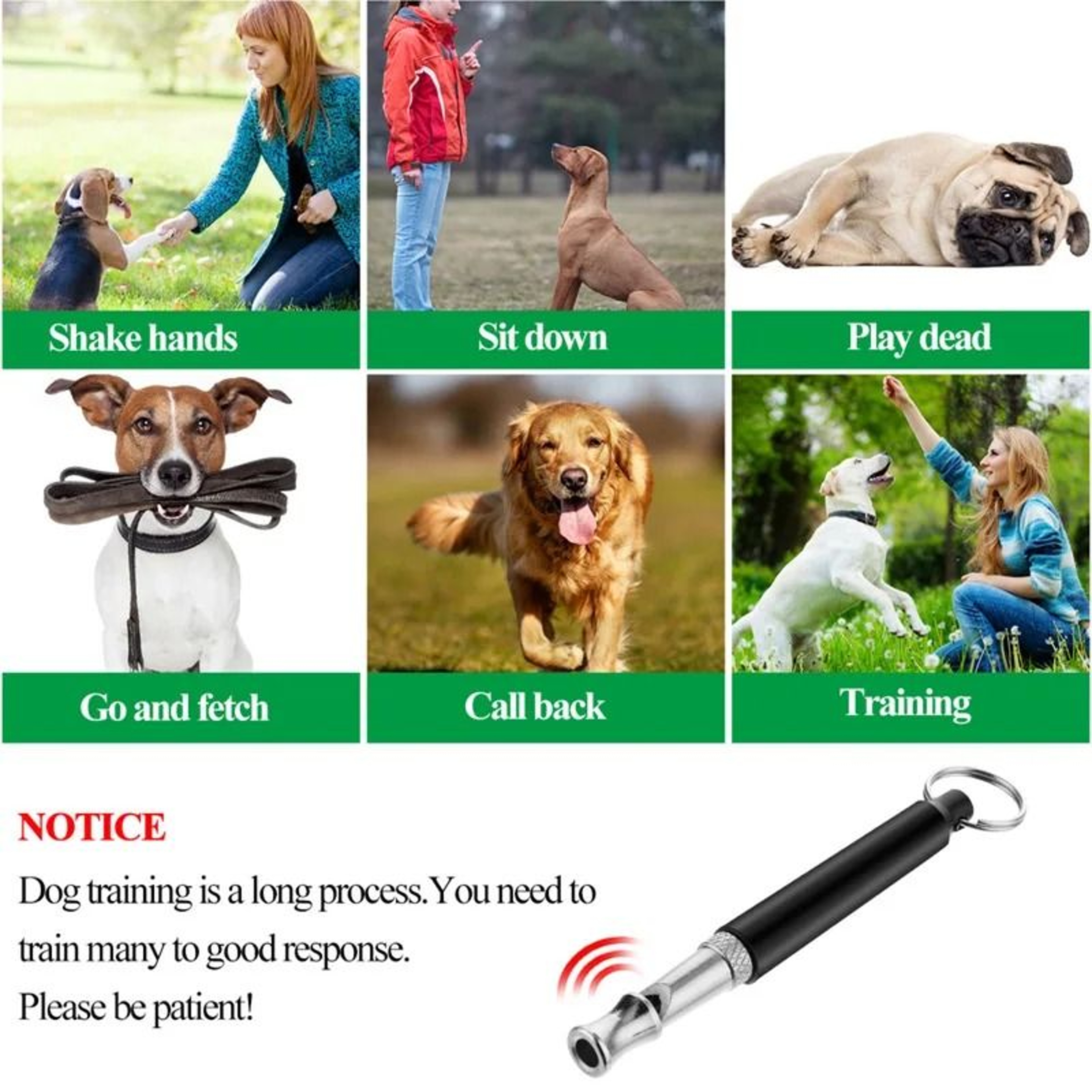 Professional Ultrasonic Stainless Steel Dog Training Whistle 4