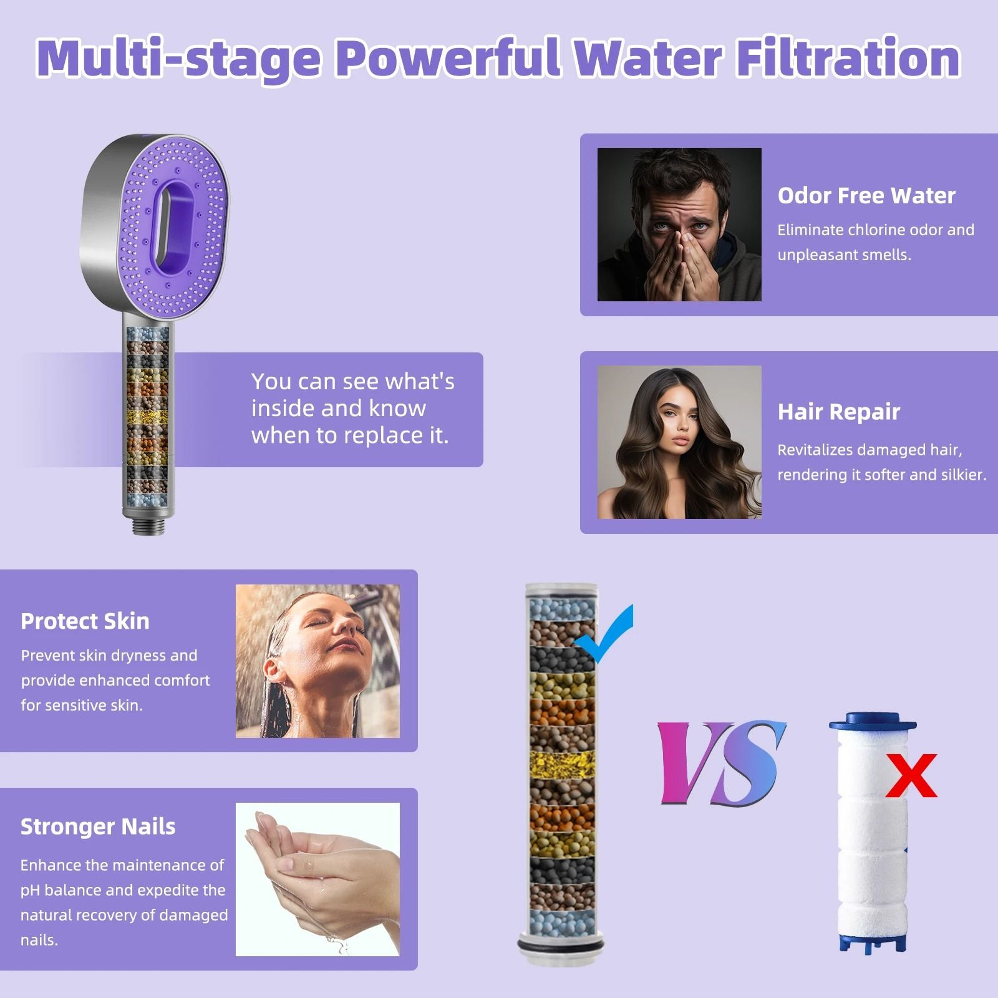 HighPressure 3Spray Combo Shower Head With Handheld 3