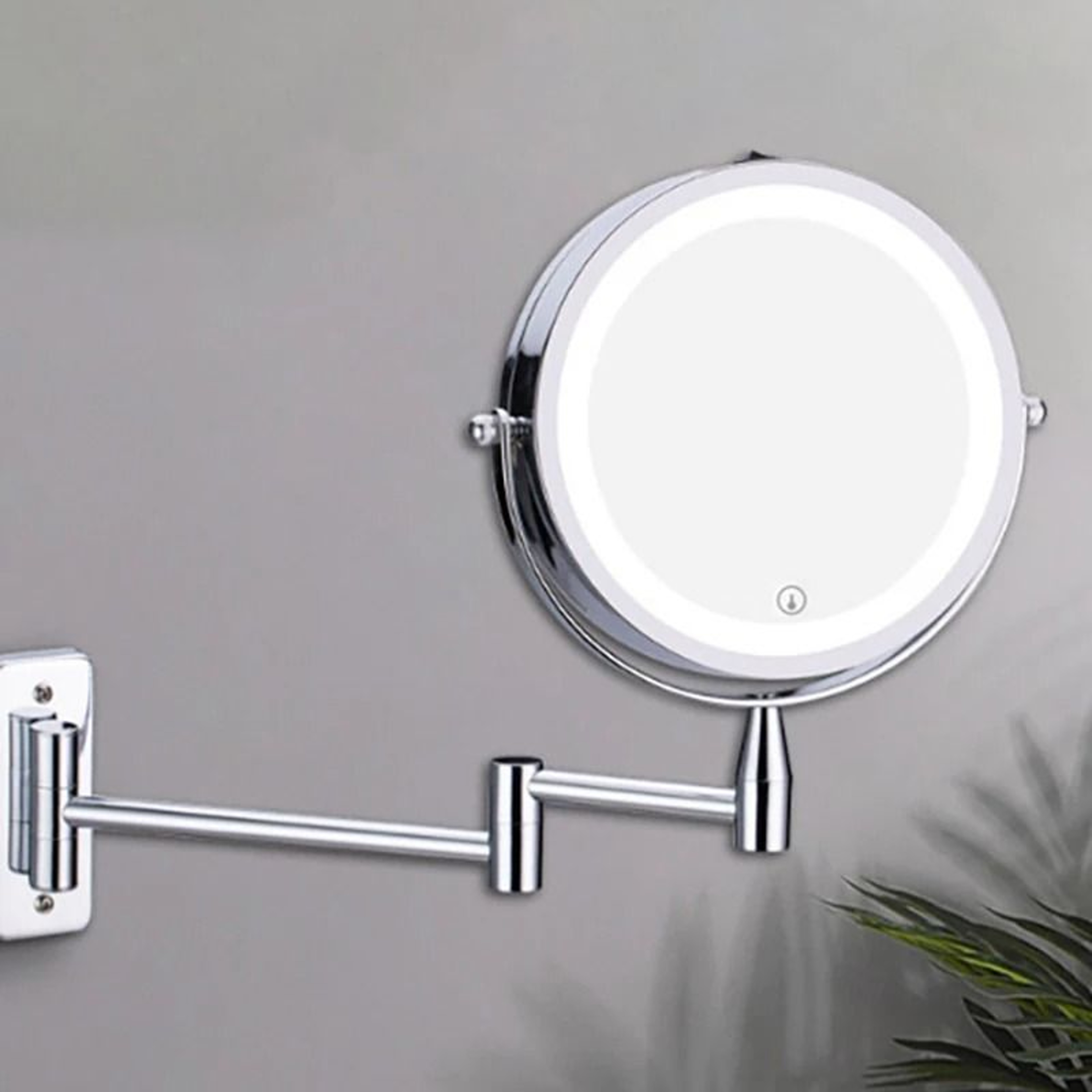 Double Sided Wall Mounted Magnifying Makeup Mirror 2