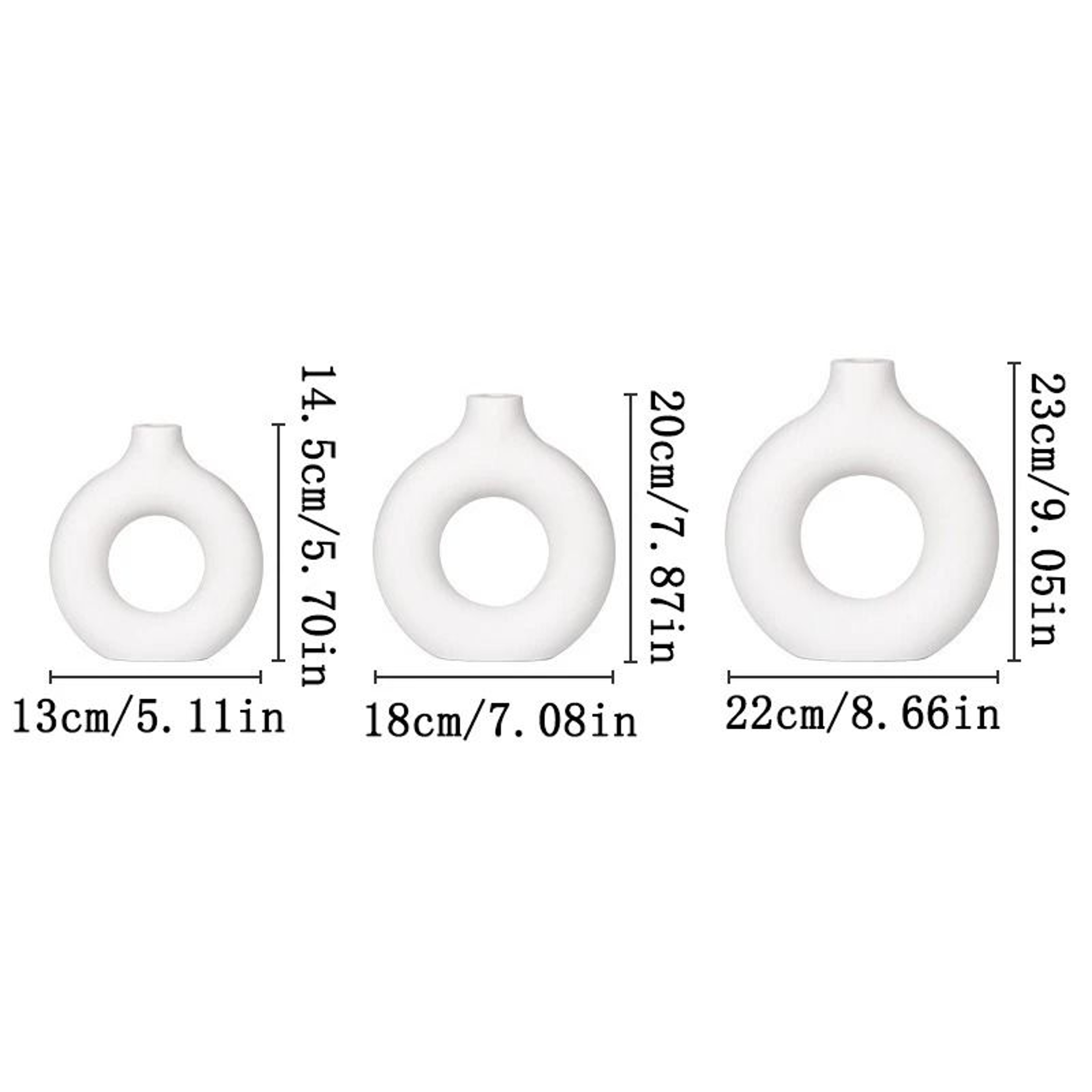 Nordic Minimalist Donut Vase For Modern Home Decor 3
