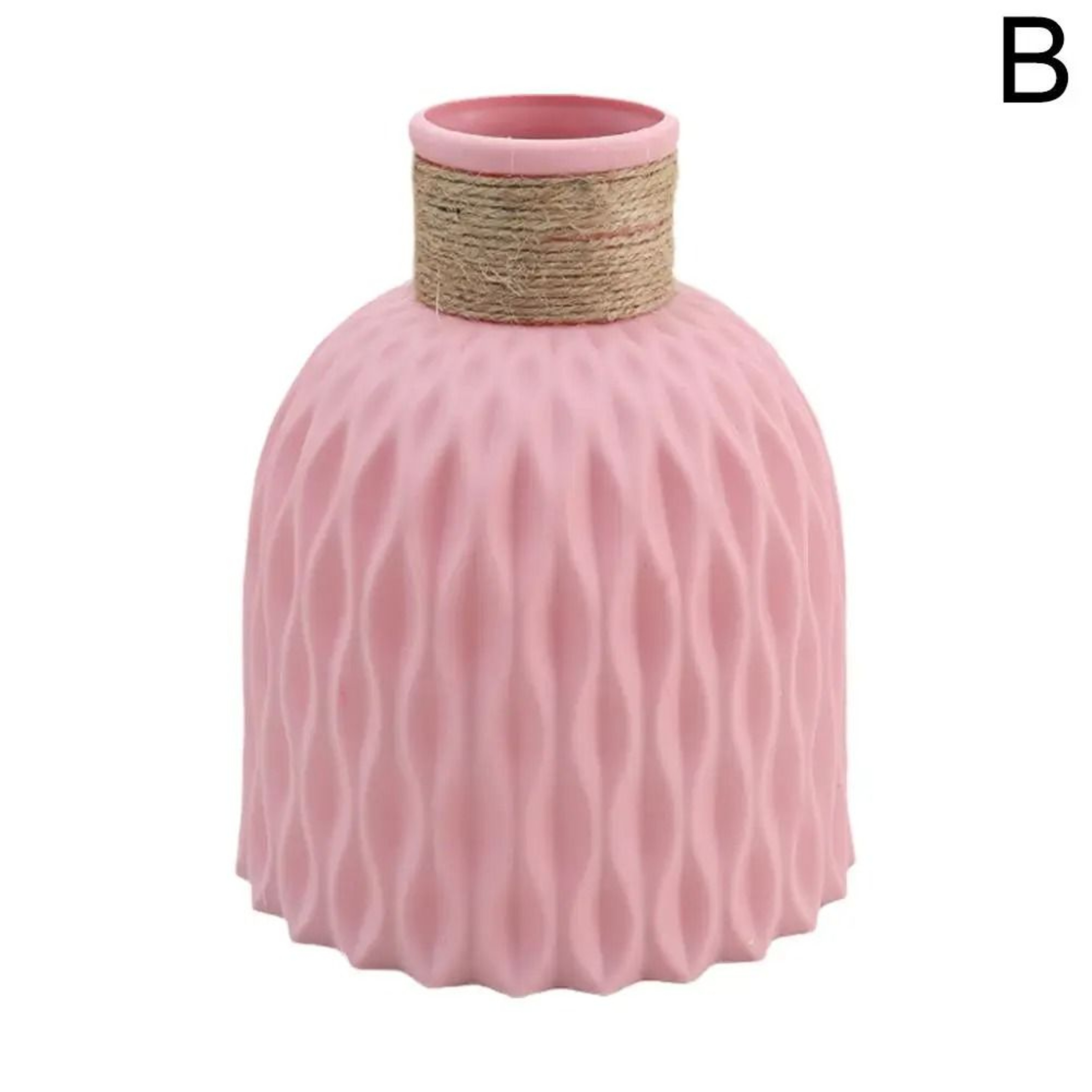 Shatterproof Porcelain Imitation Rope Plastic Vase 6