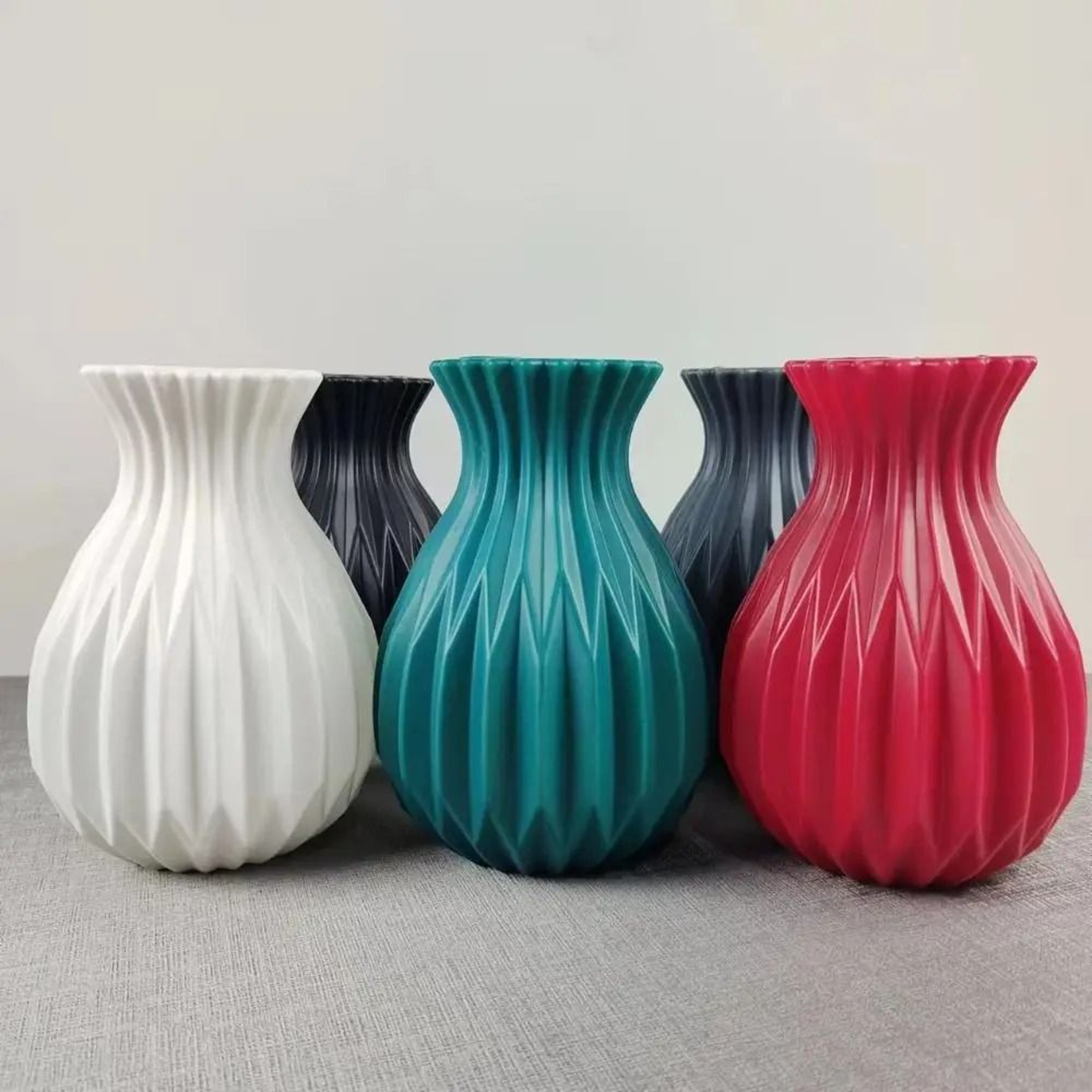 Nordic Minimalist Geometric Plastic Flower Vase 3