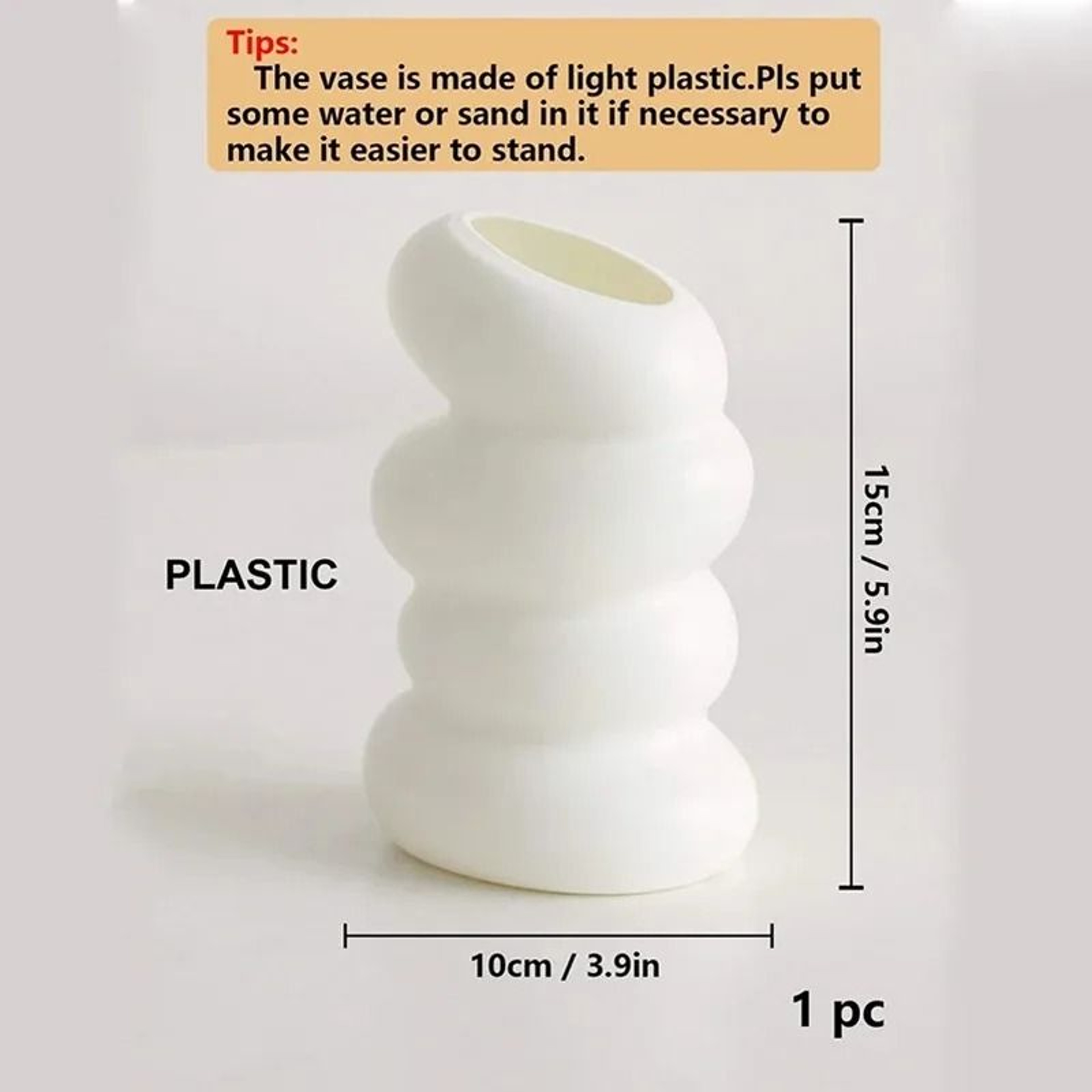 Nordic Spiral White Creative Flower Arrangement Vase 5