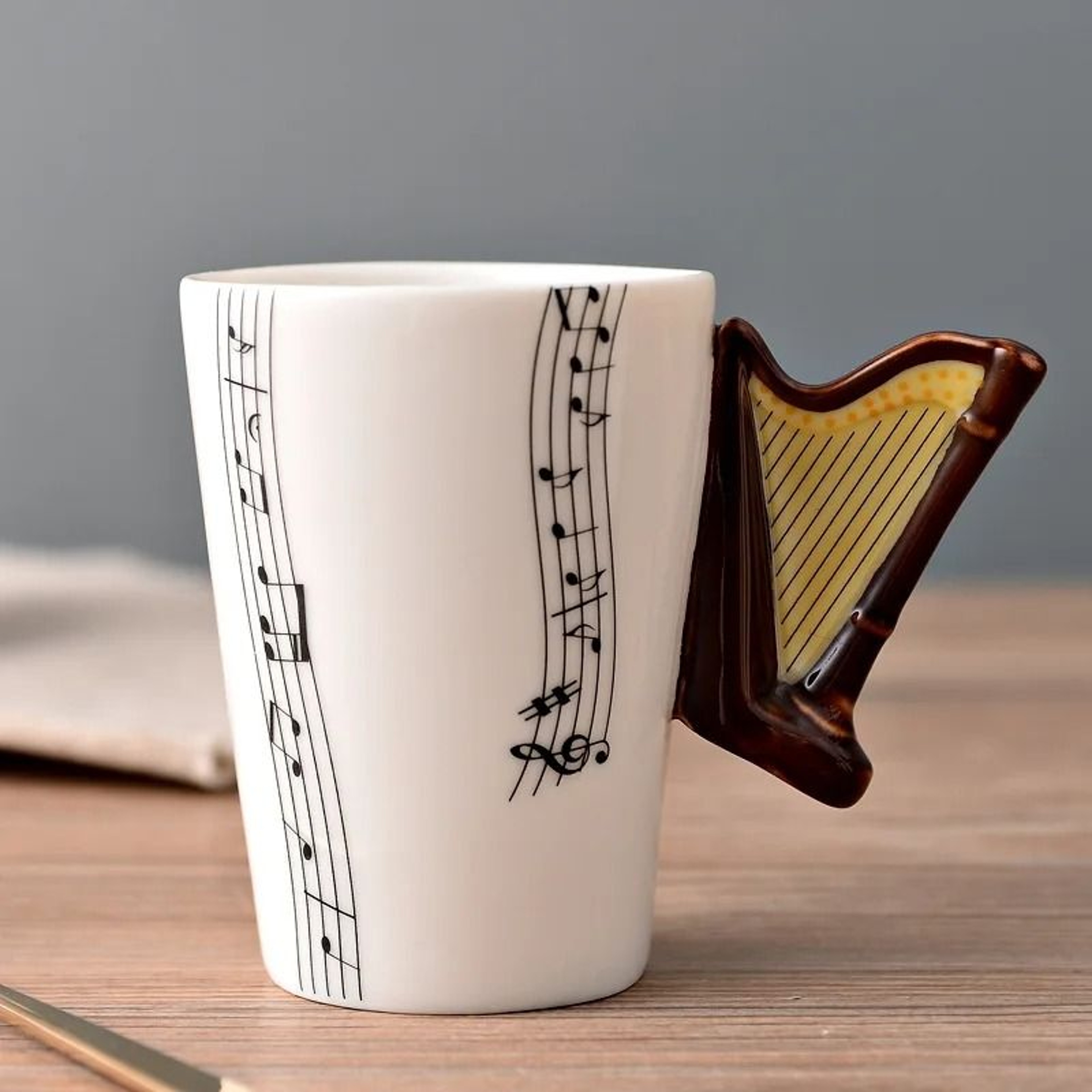 Novelty Music Note Ceramic Coffee Mugs – view 22