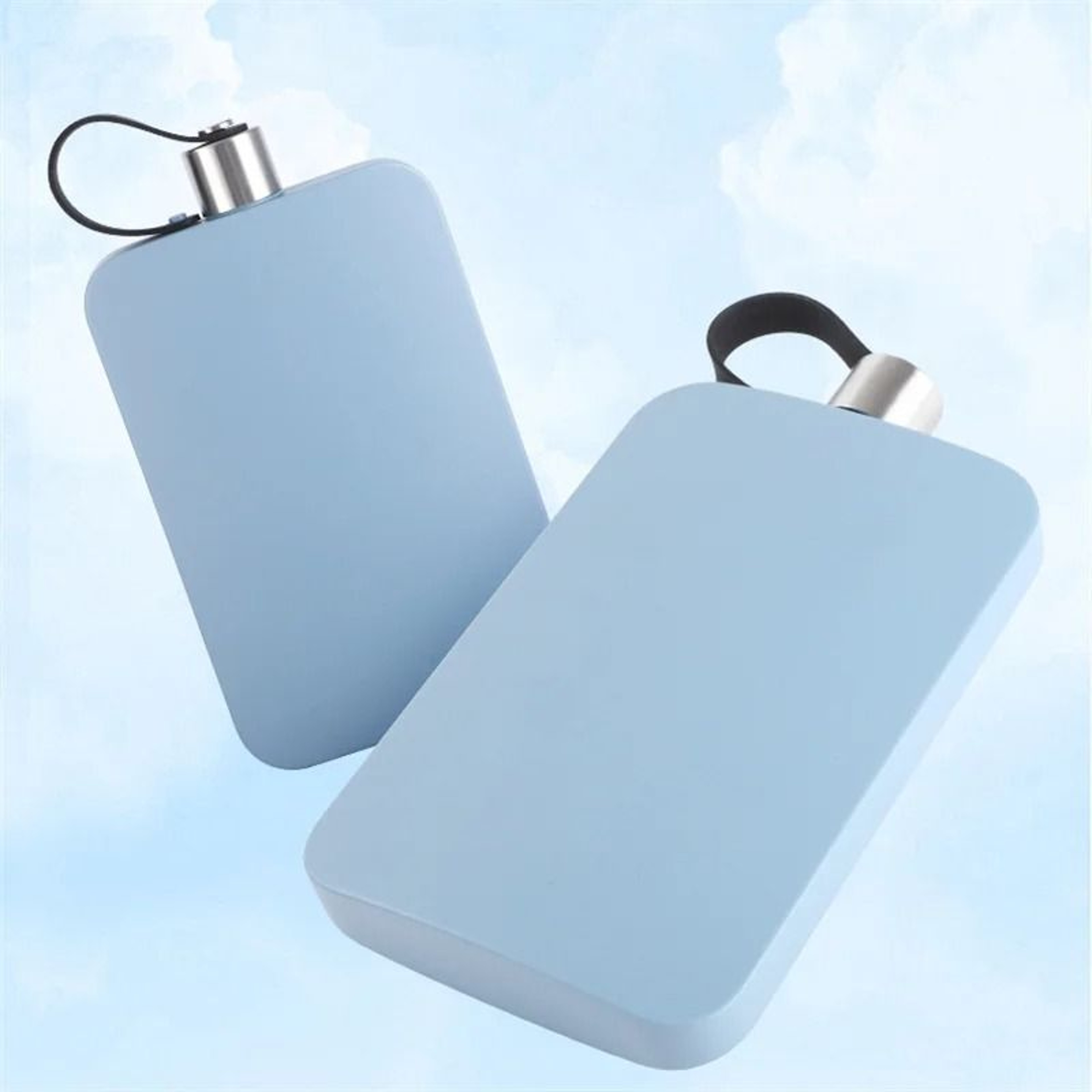 500ML Stainless Steel Flat Square Hip Flask 4