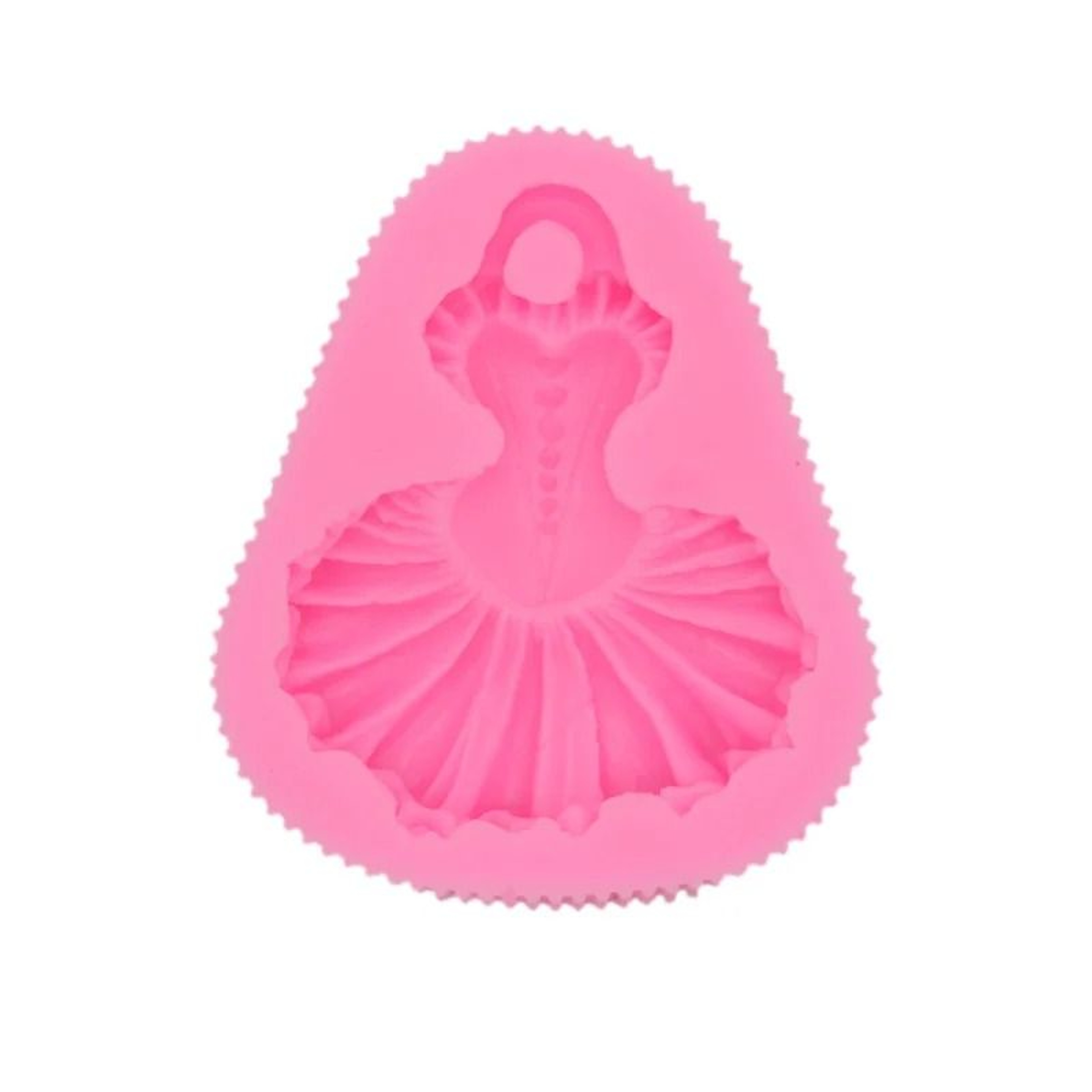 Girls Ballet Dancing Skirt Fondant Silicone Mold For Cake Decorating 6