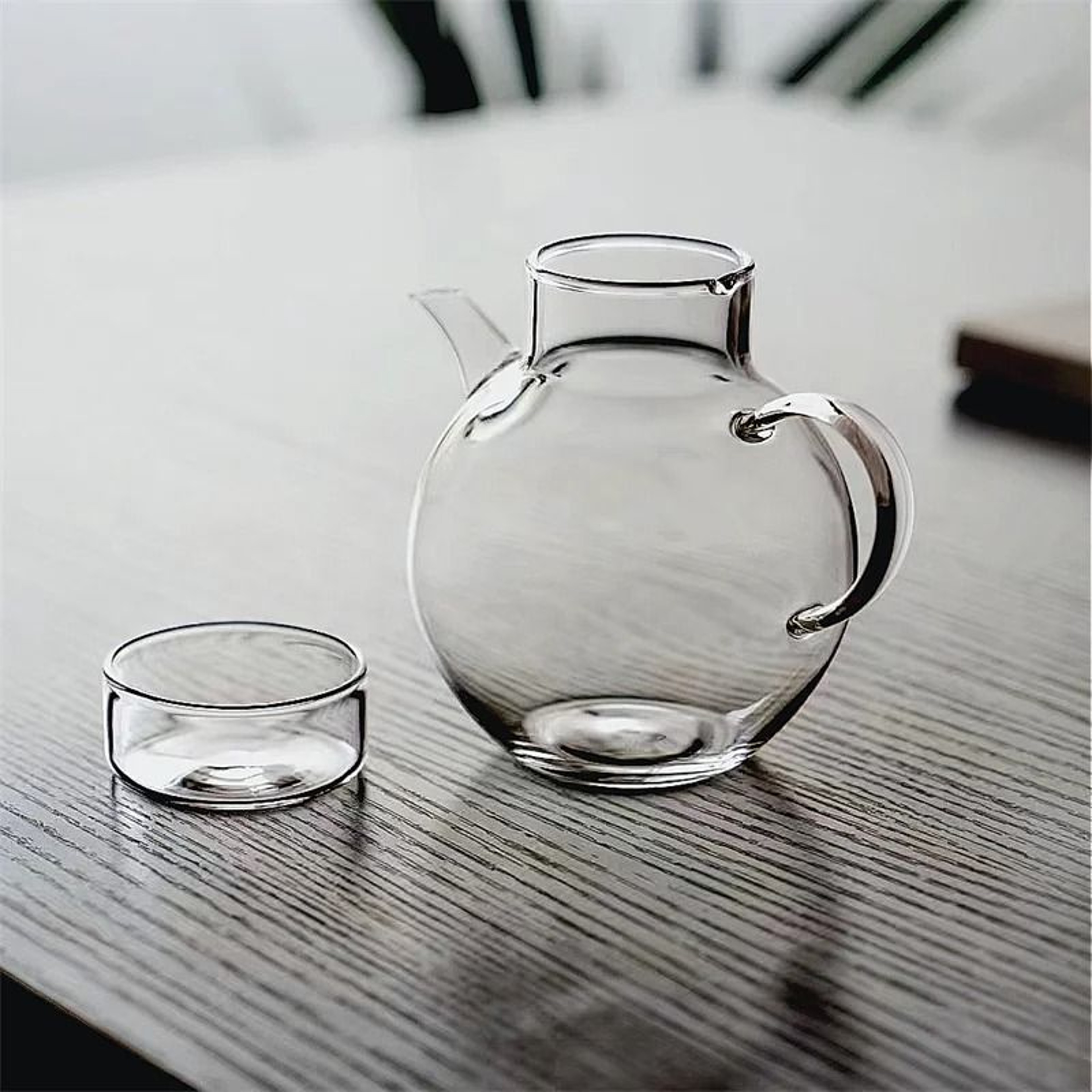 Heat Resistant Small Glass Teapot Mini Single Person Tea Maker 3