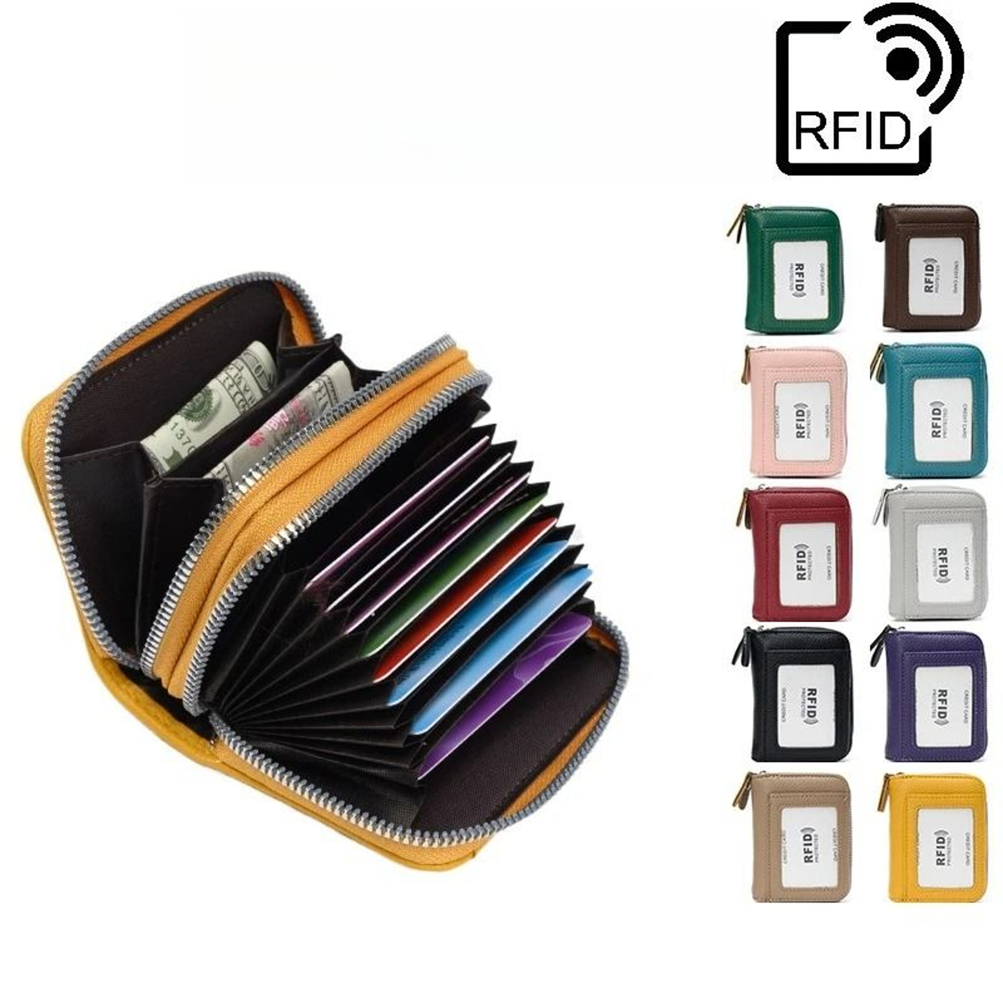 RFID AntiTheft Multifunctional Card Holder And Coin Purse 0