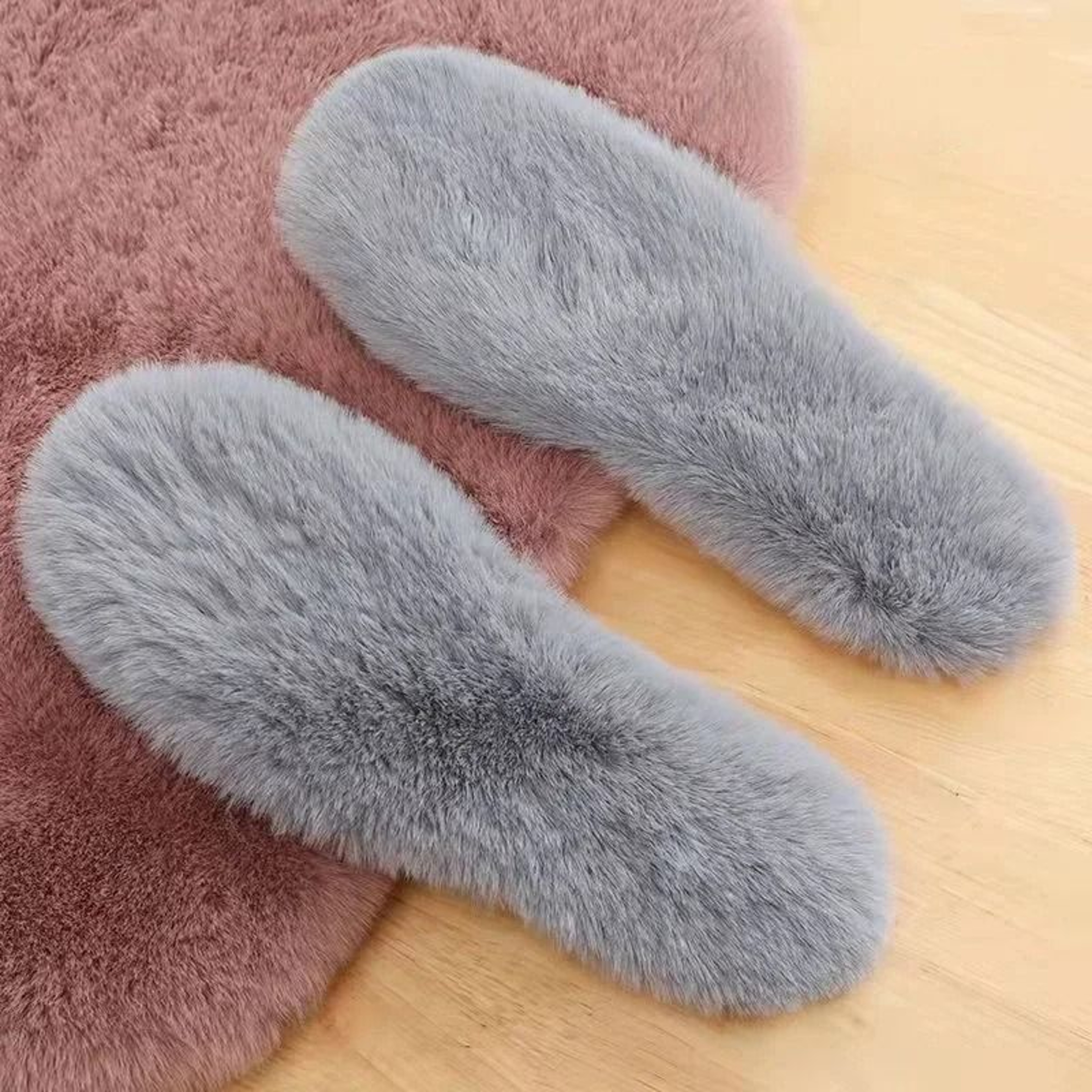 Warm Winter Plush Imitation Rabbit Fur Insoles 7