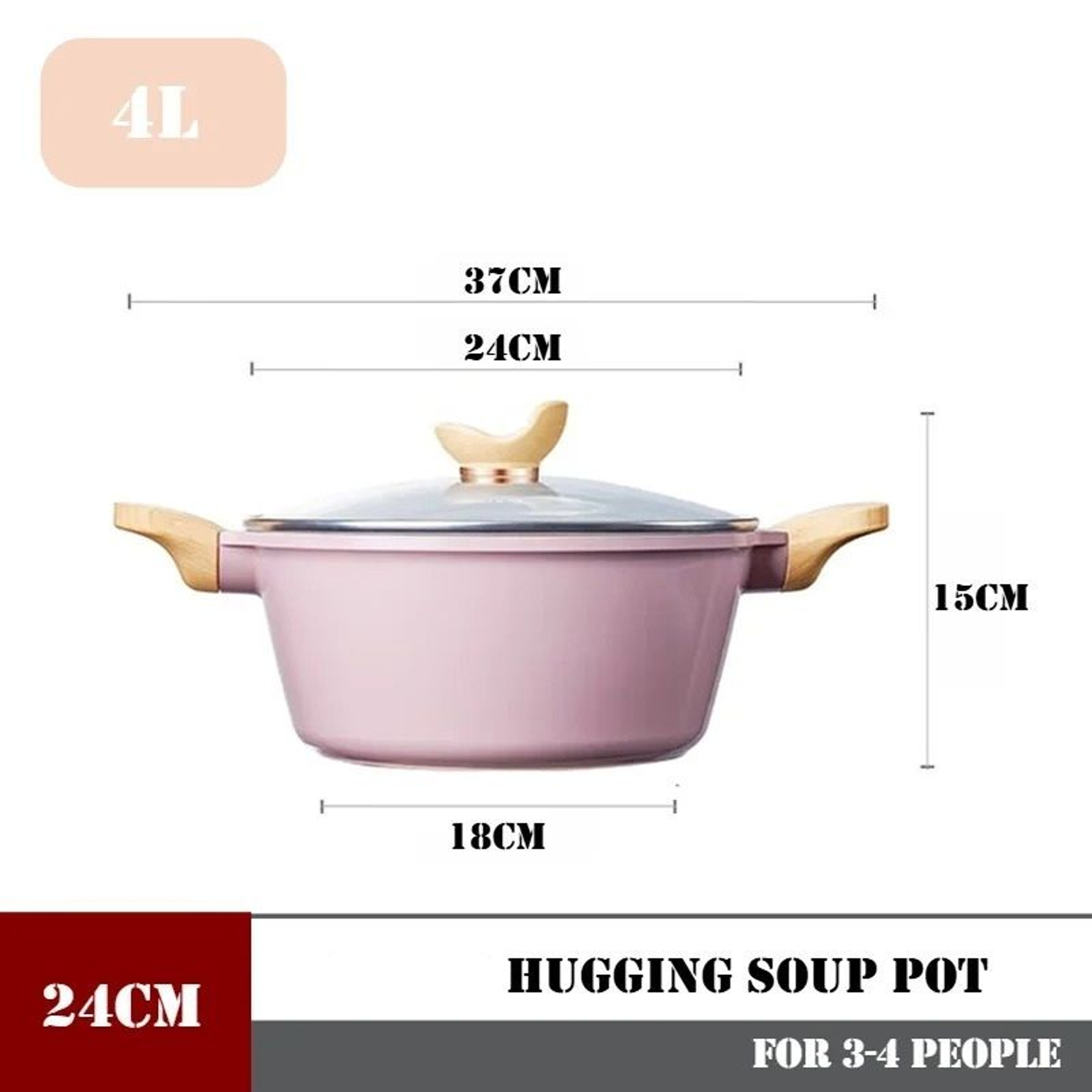 Hugging Large Capacity Stock Pot 6