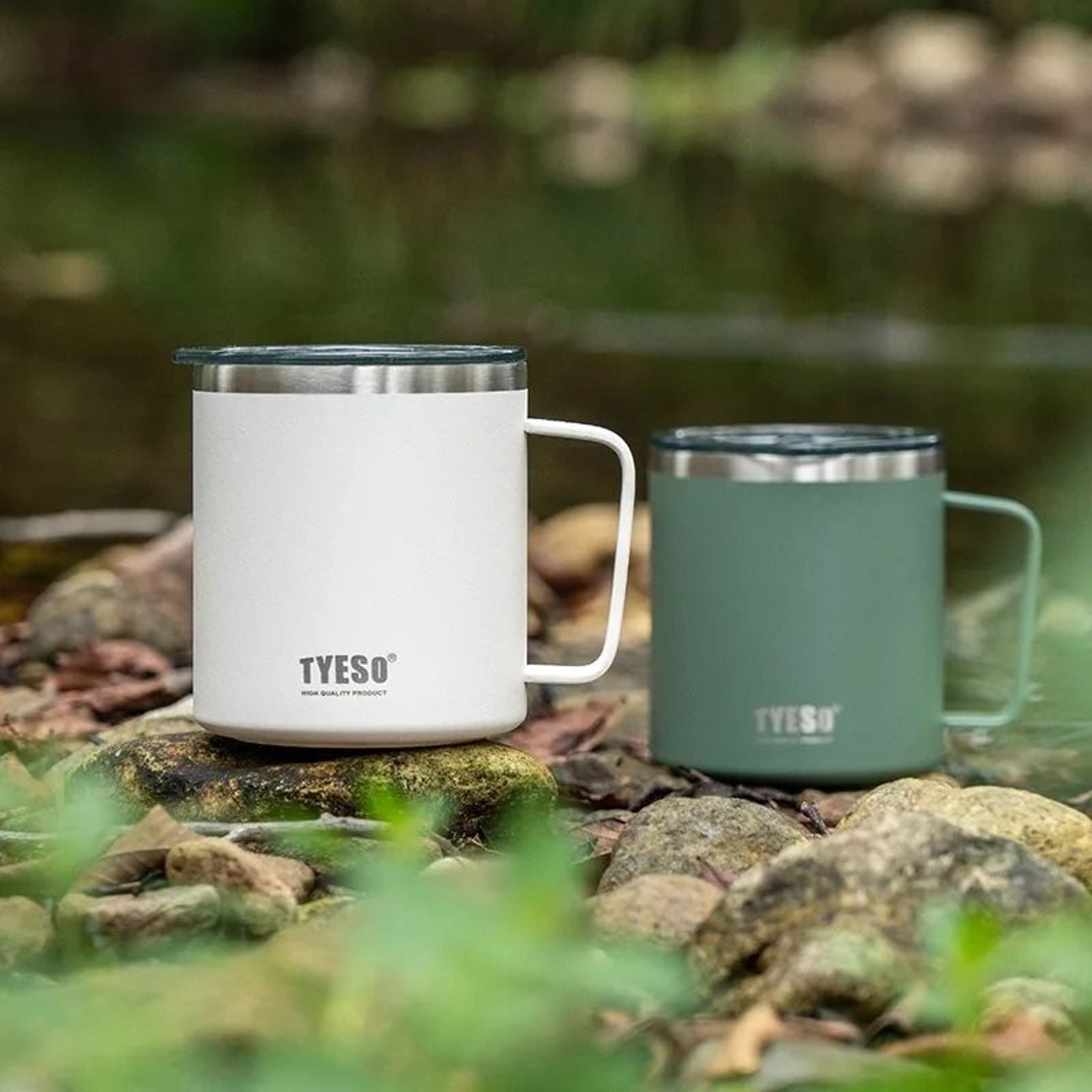 Stainless Steel Insulated Coffee Mug With Handle 1
