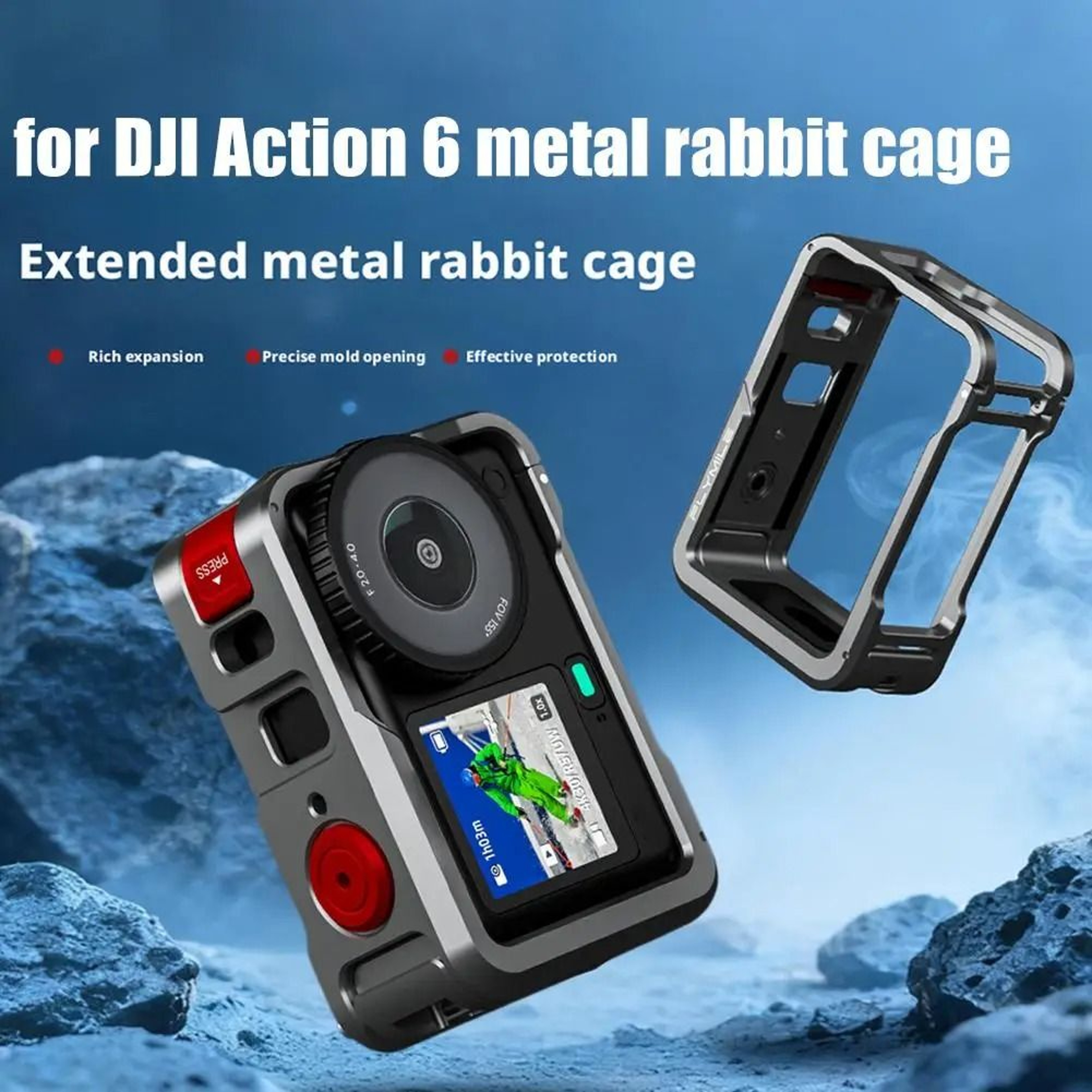Quick Release Metal Camera Cage With Lens Protection 3