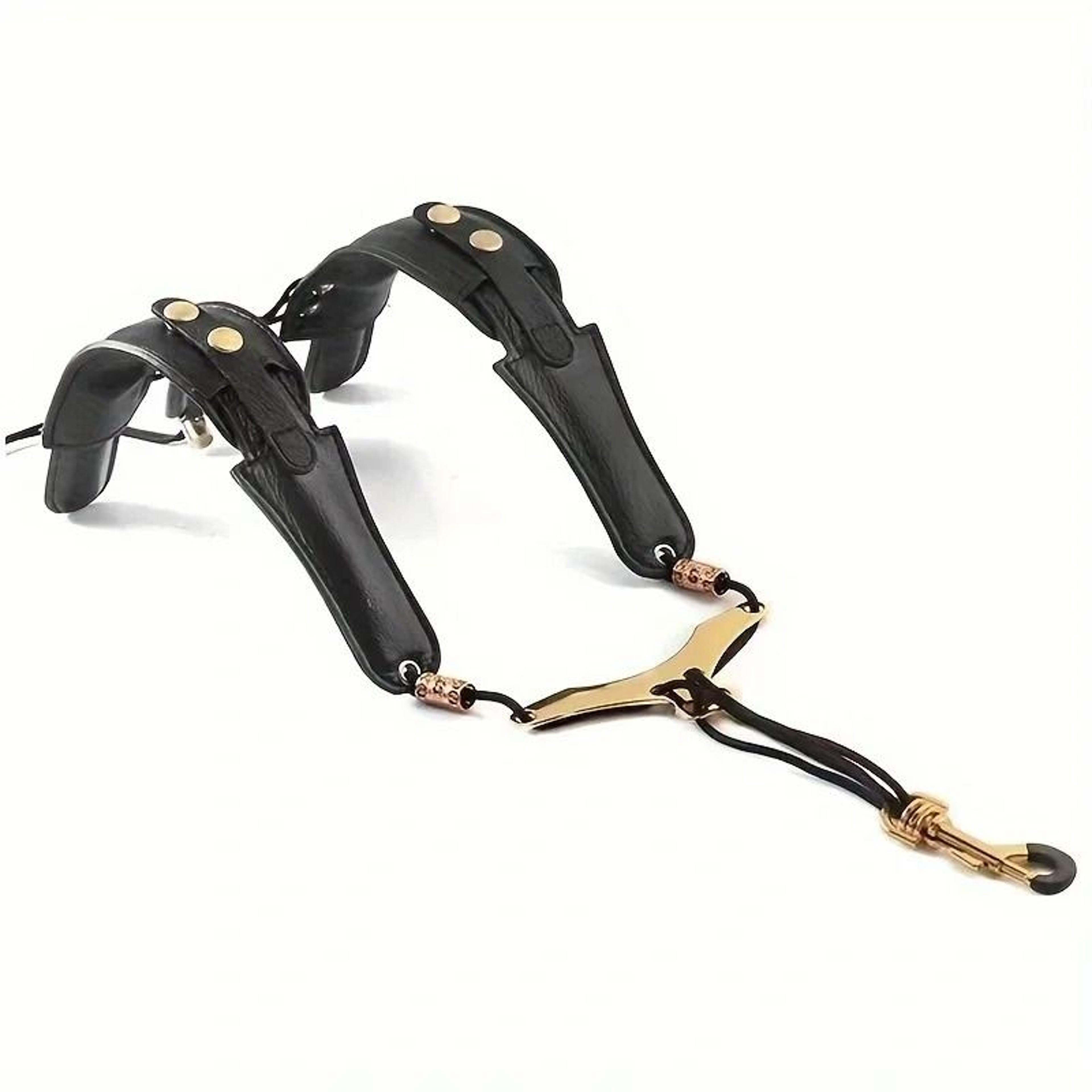 Professional Ergonomic Leather Saxophone Neck Strap 0