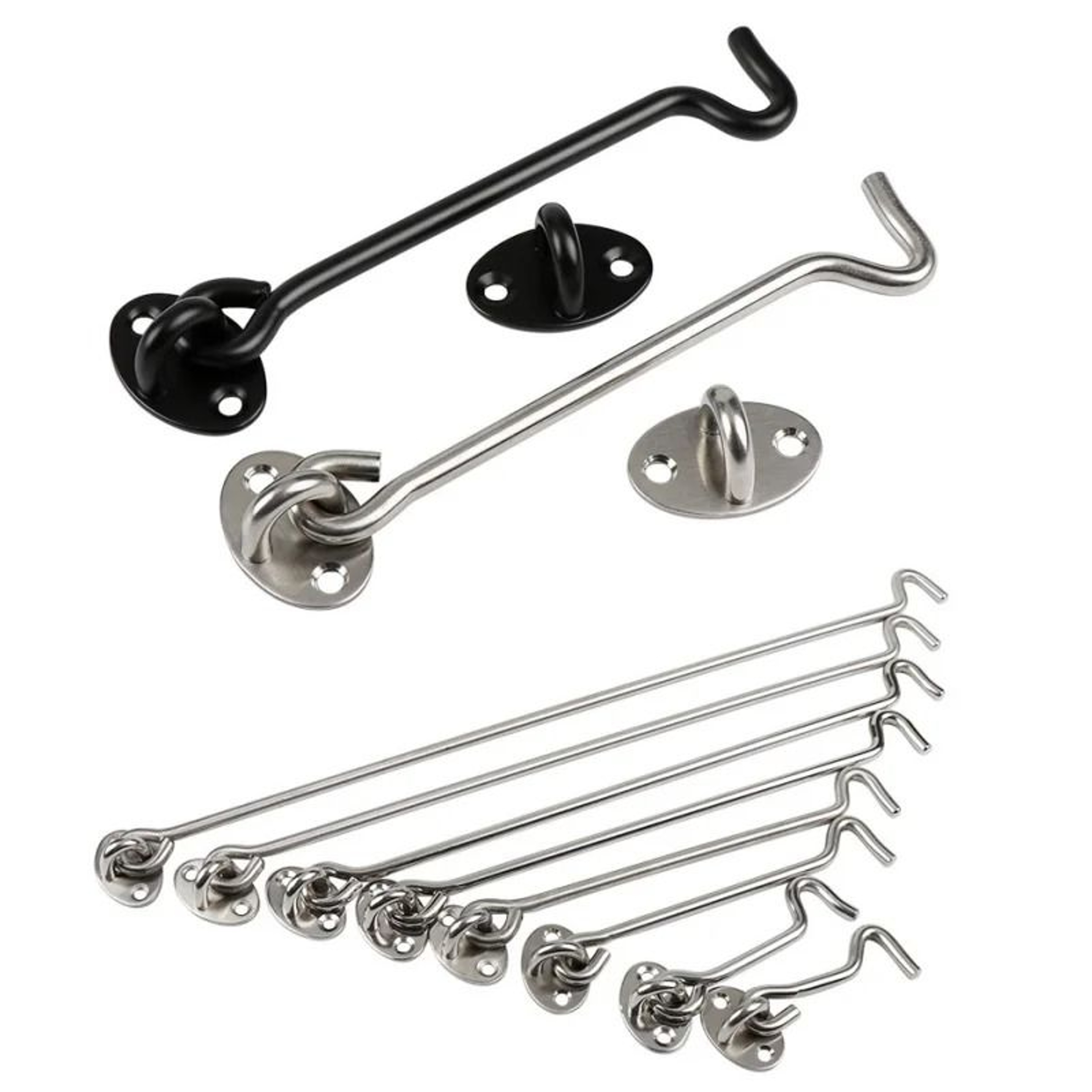 Professional Heavy Duty Stainless Steel Cabin Hook And Eye Latch 2