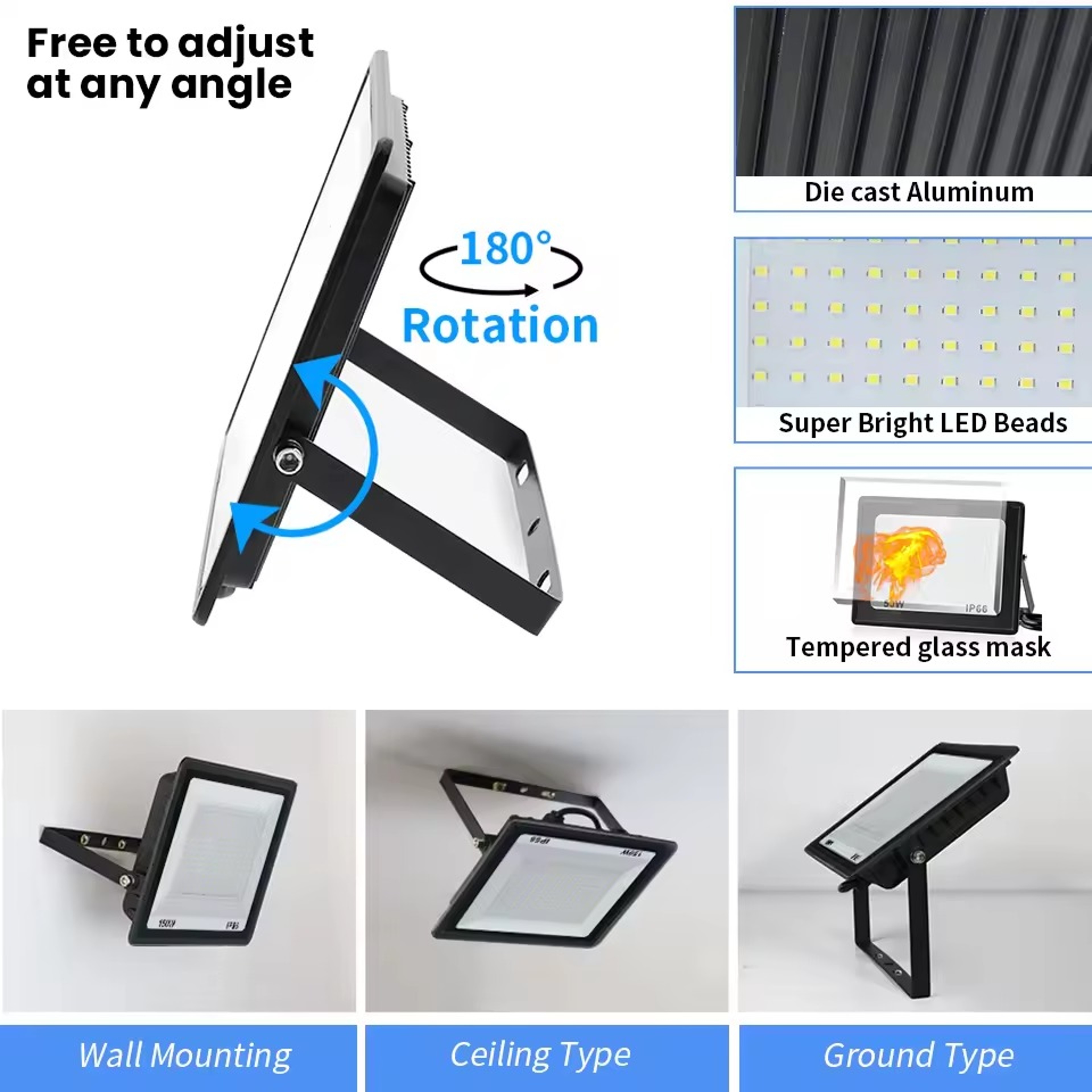 High Brightness LED Flood Light Outdoor Waterproof Security Lamp – view 19