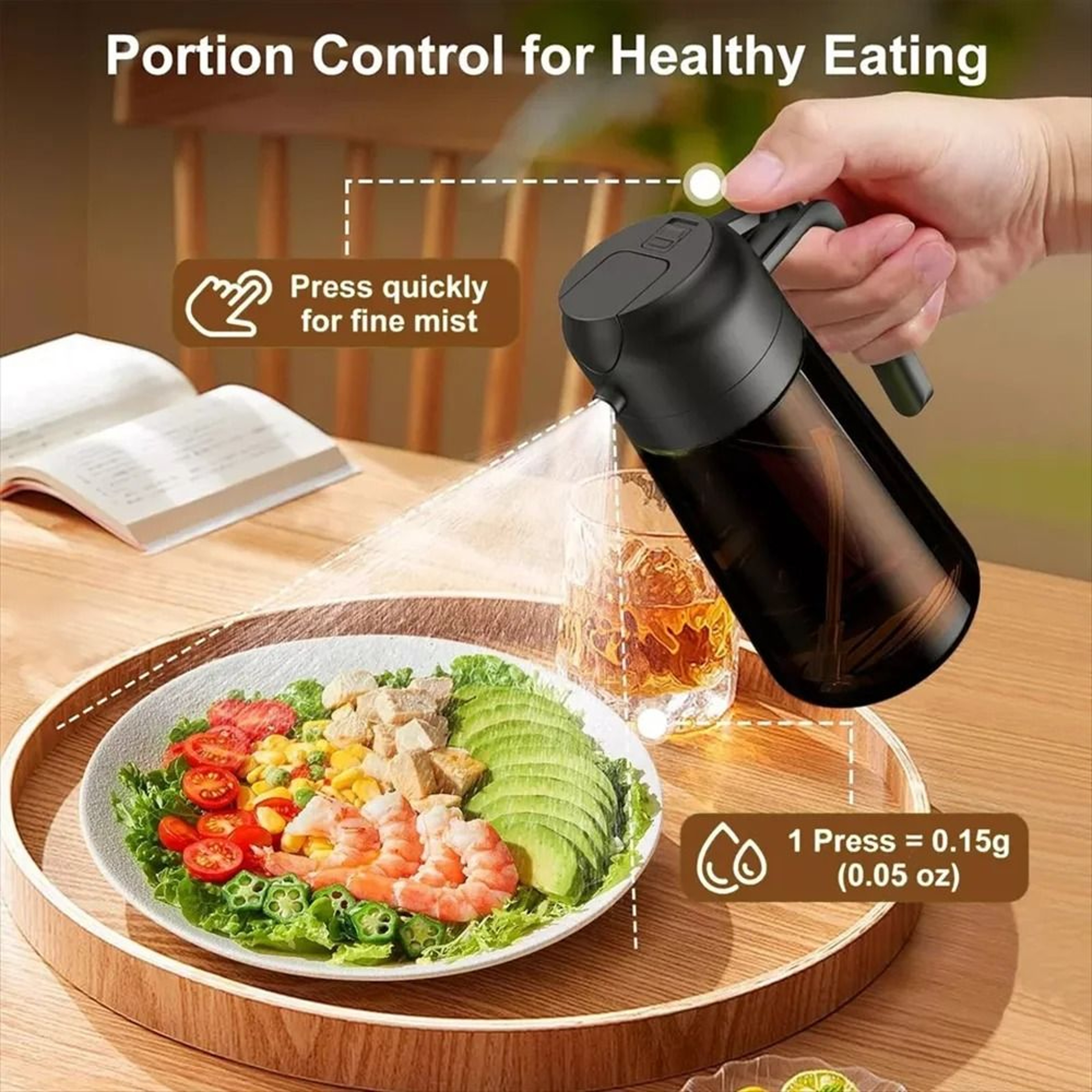 Professional 2in1 Glass Oil Dispenser And Precision Sprayer 1