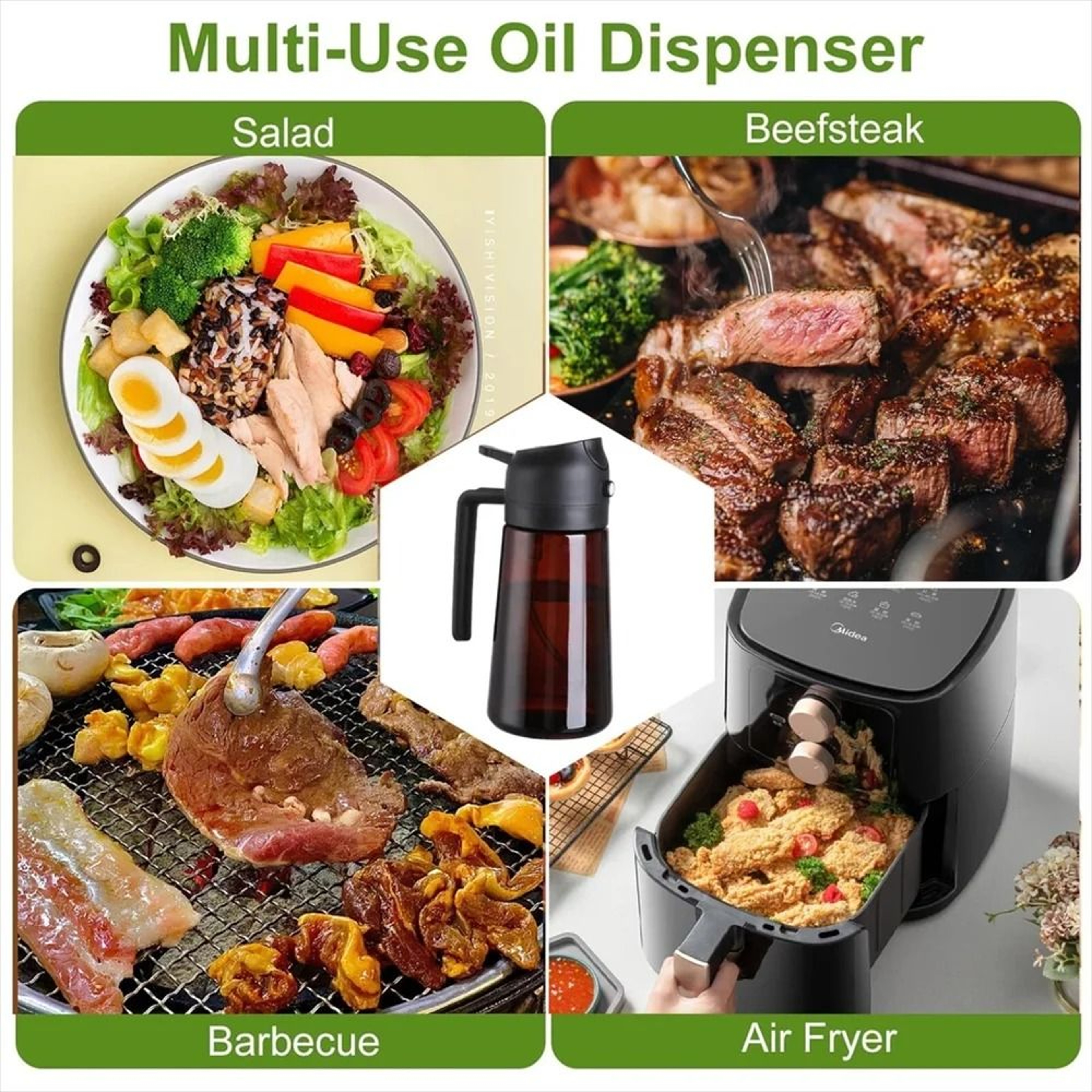 Professional 2in1 Glass Oil Dispenser And Precision Sprayer 5