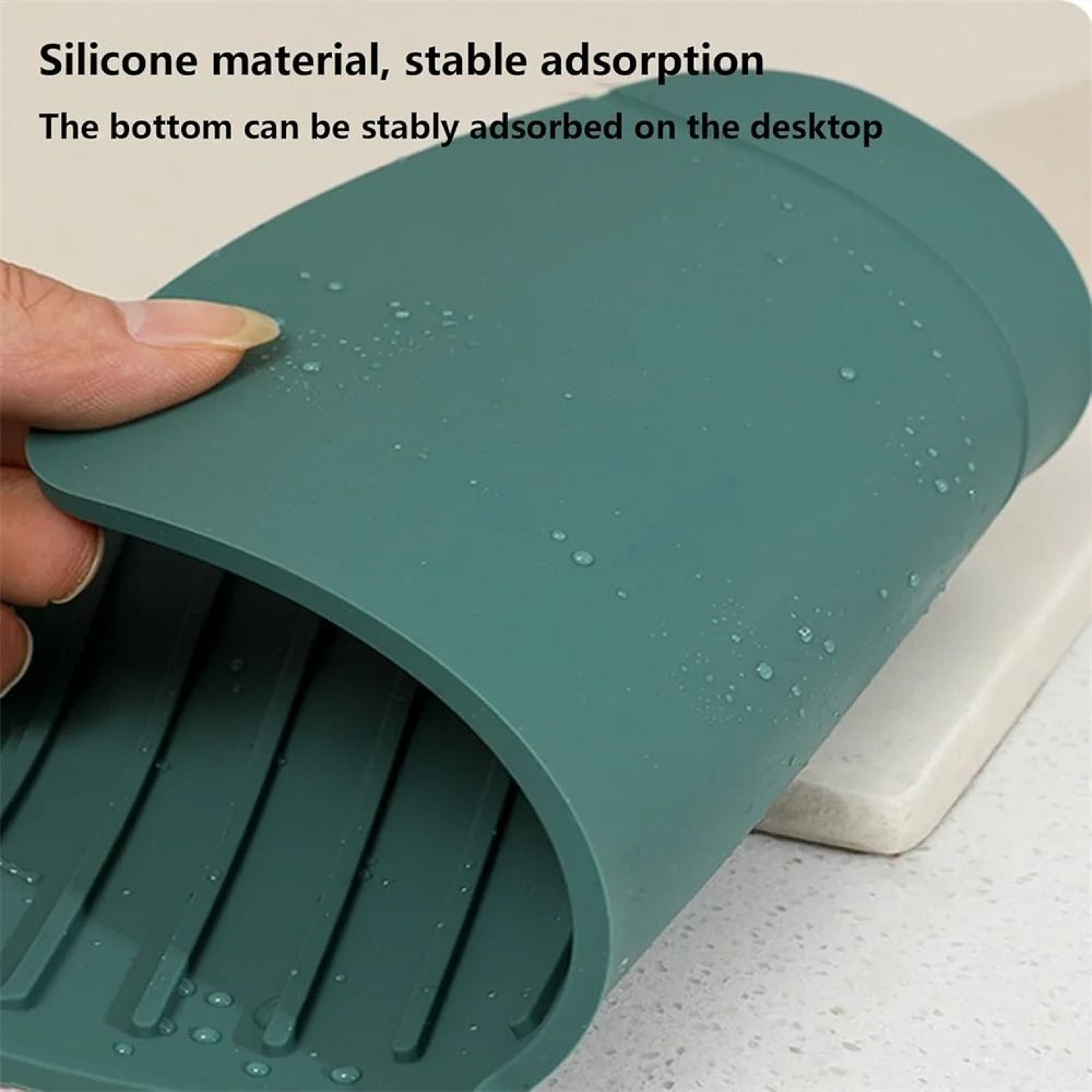 Universal Silicone Faucet Splash Guard And SelfDraining Sink Drying Mat 5