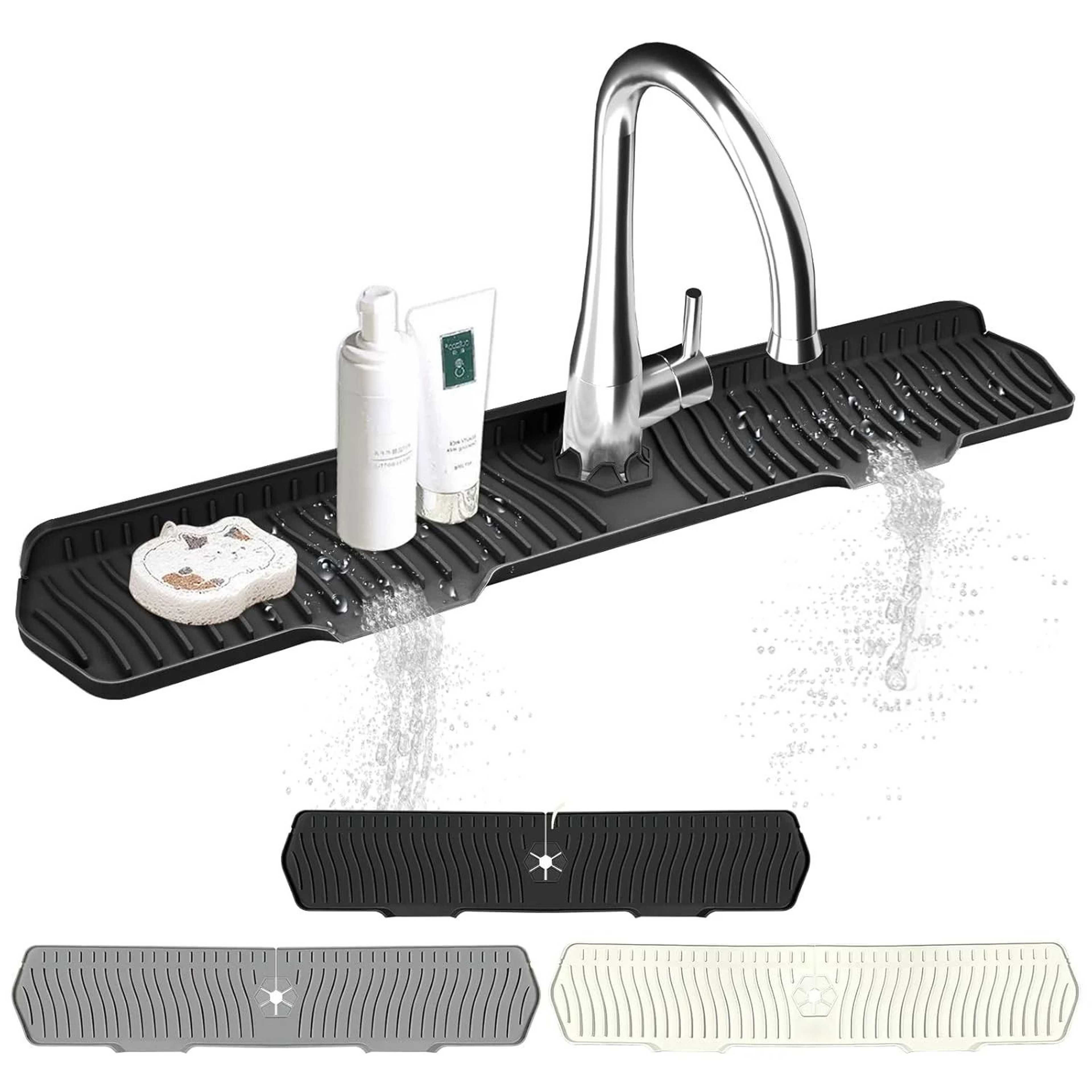 Universal Extra Large Silicone Dish Drying Mat And Heat Resistant Sink Protector 1