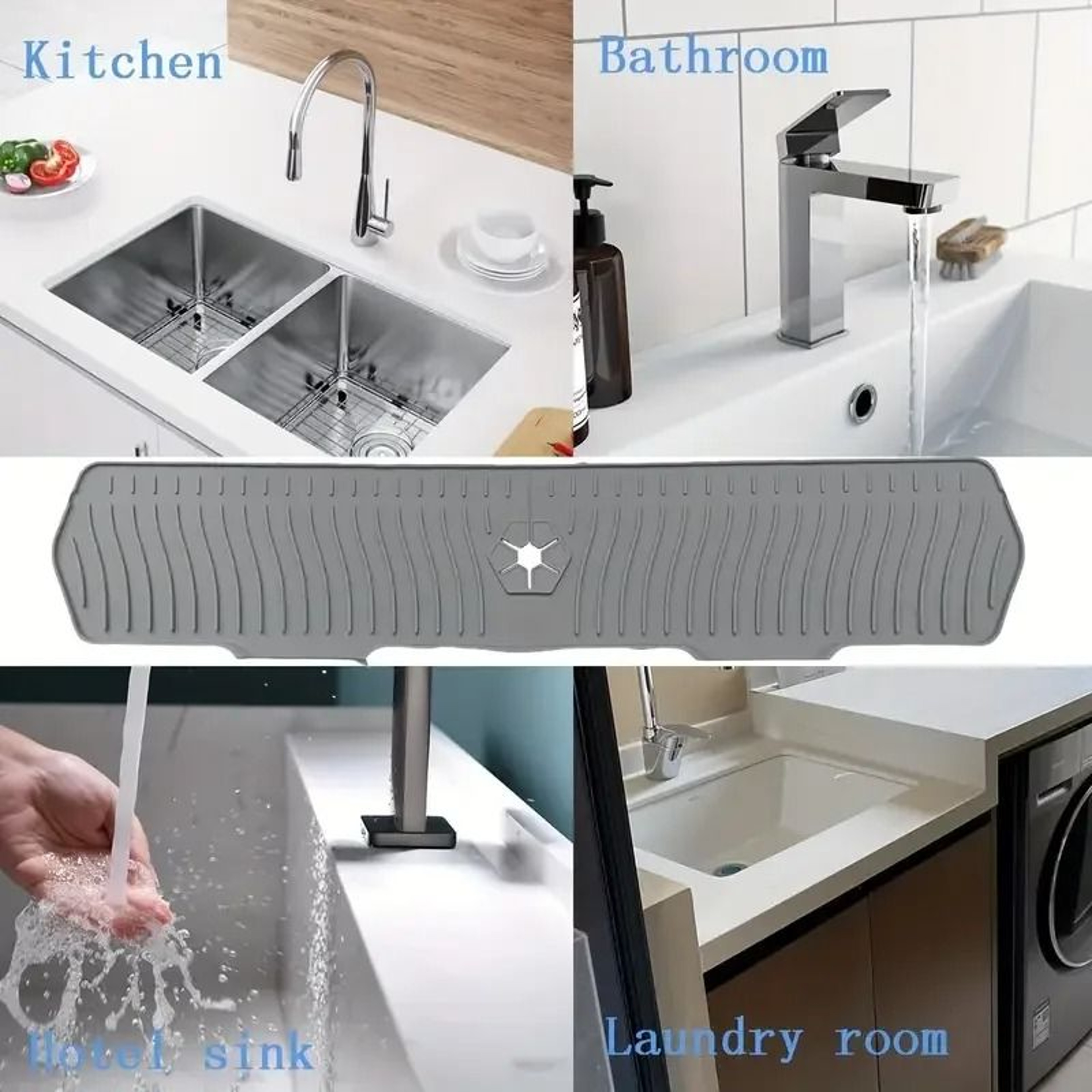 Universal Extra Large Silicone Dish Drying Mat And Heat Resistant Sink Protector 6