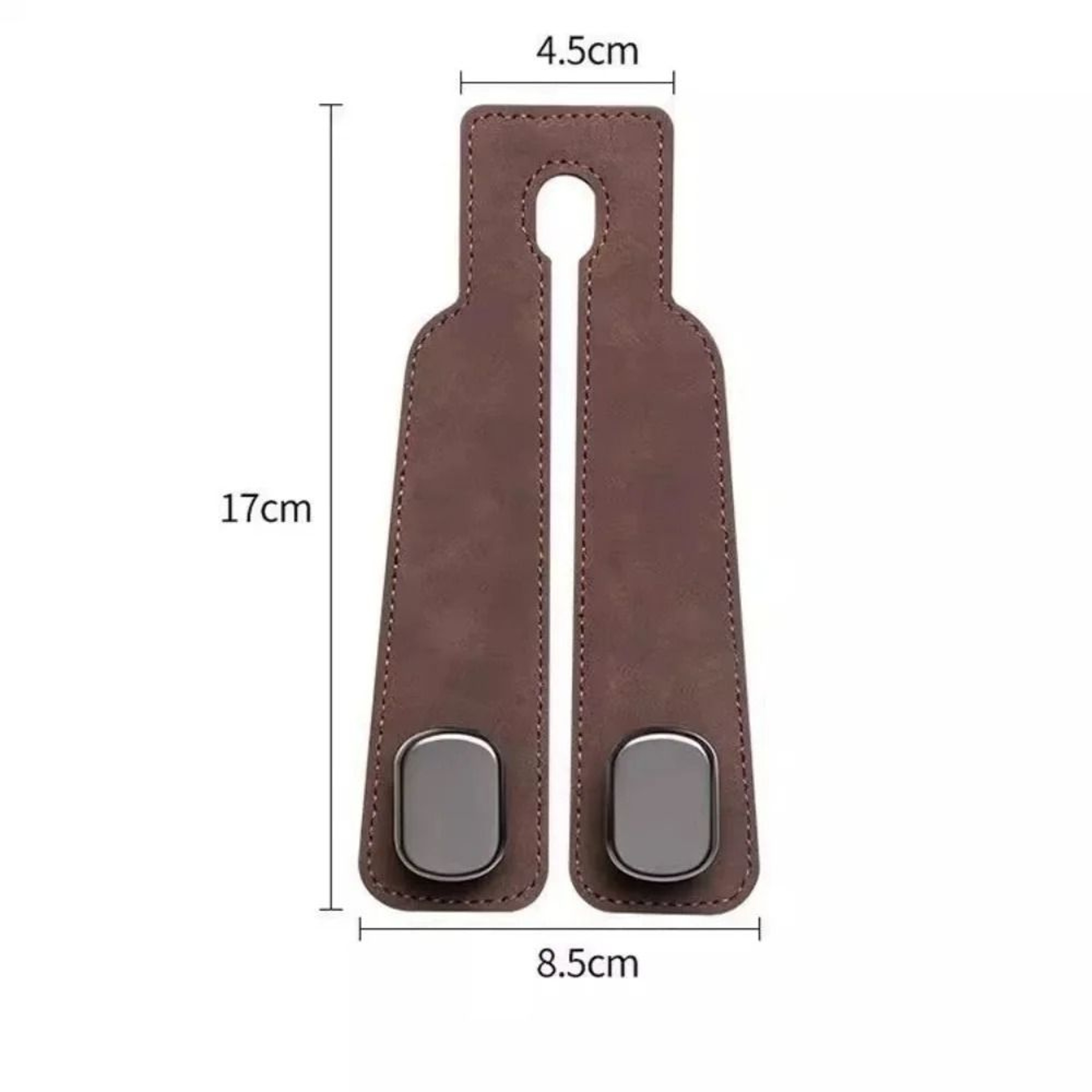 Universal Vegan Leather Car Headrest Hook And Luxury Interior Organizer 2