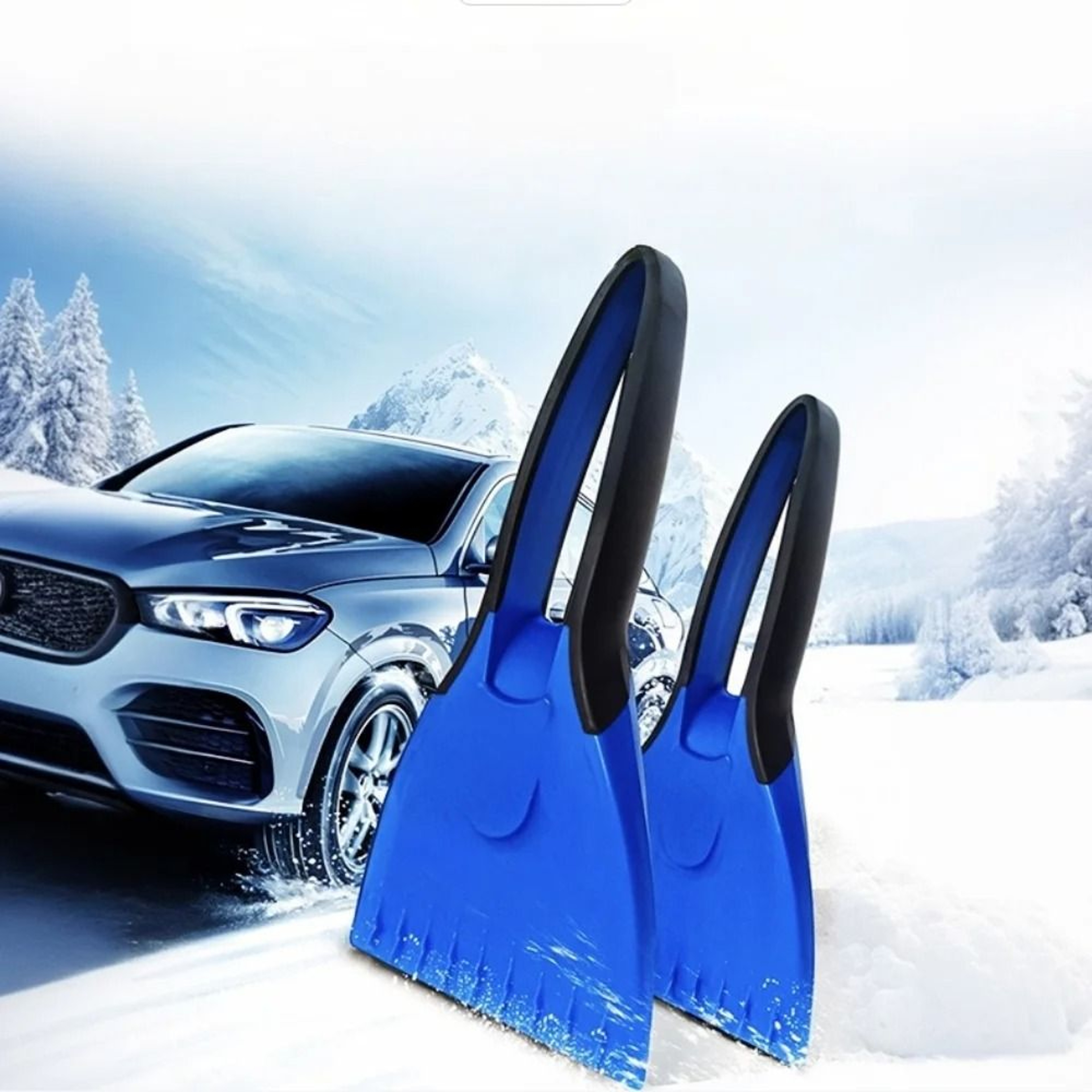 Professional SoftGrip Car Ice Scraper And Winter Windshield DeIcer 0
