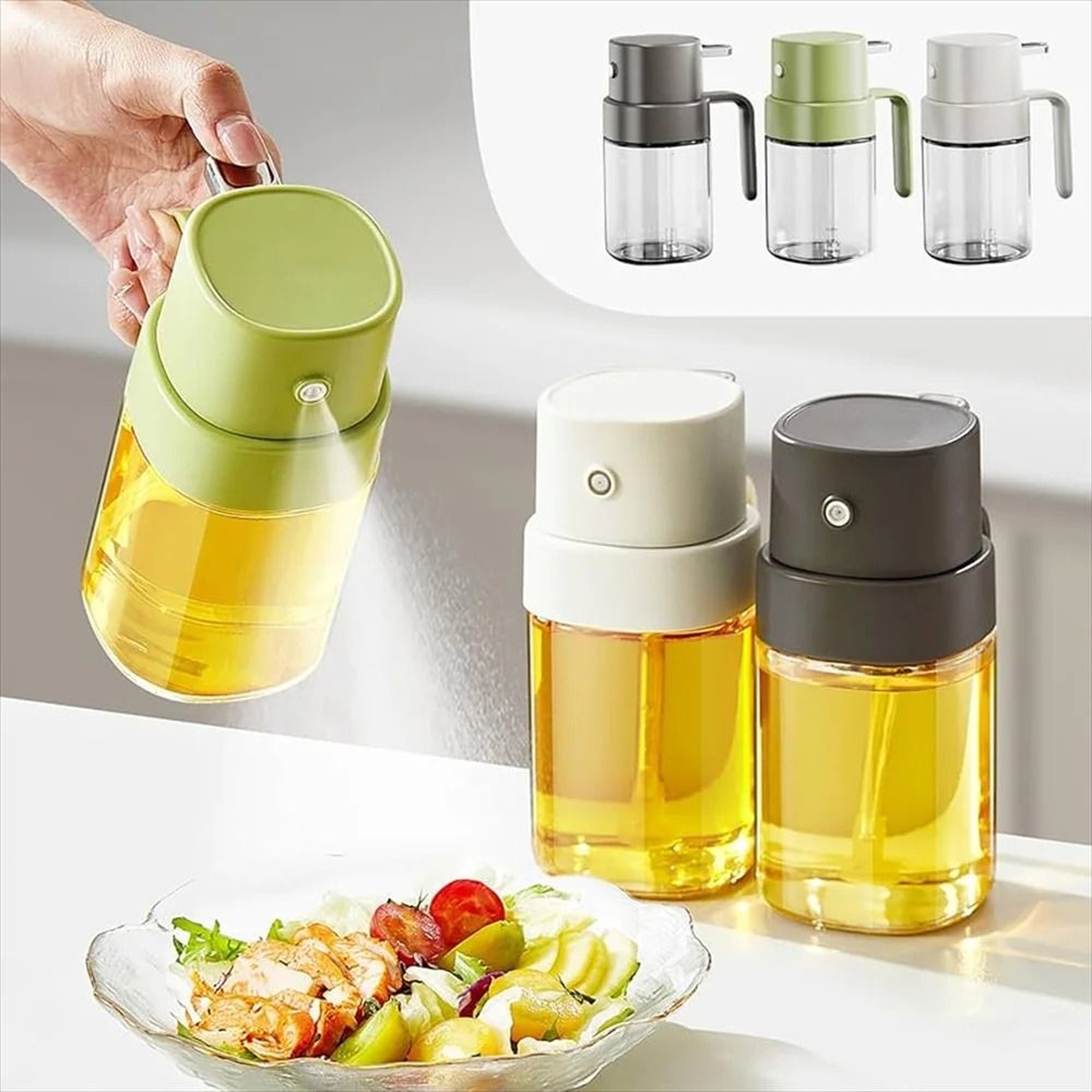 Professional Precision Mist Oil Sprayer And Culinary Glass Dispenser 1