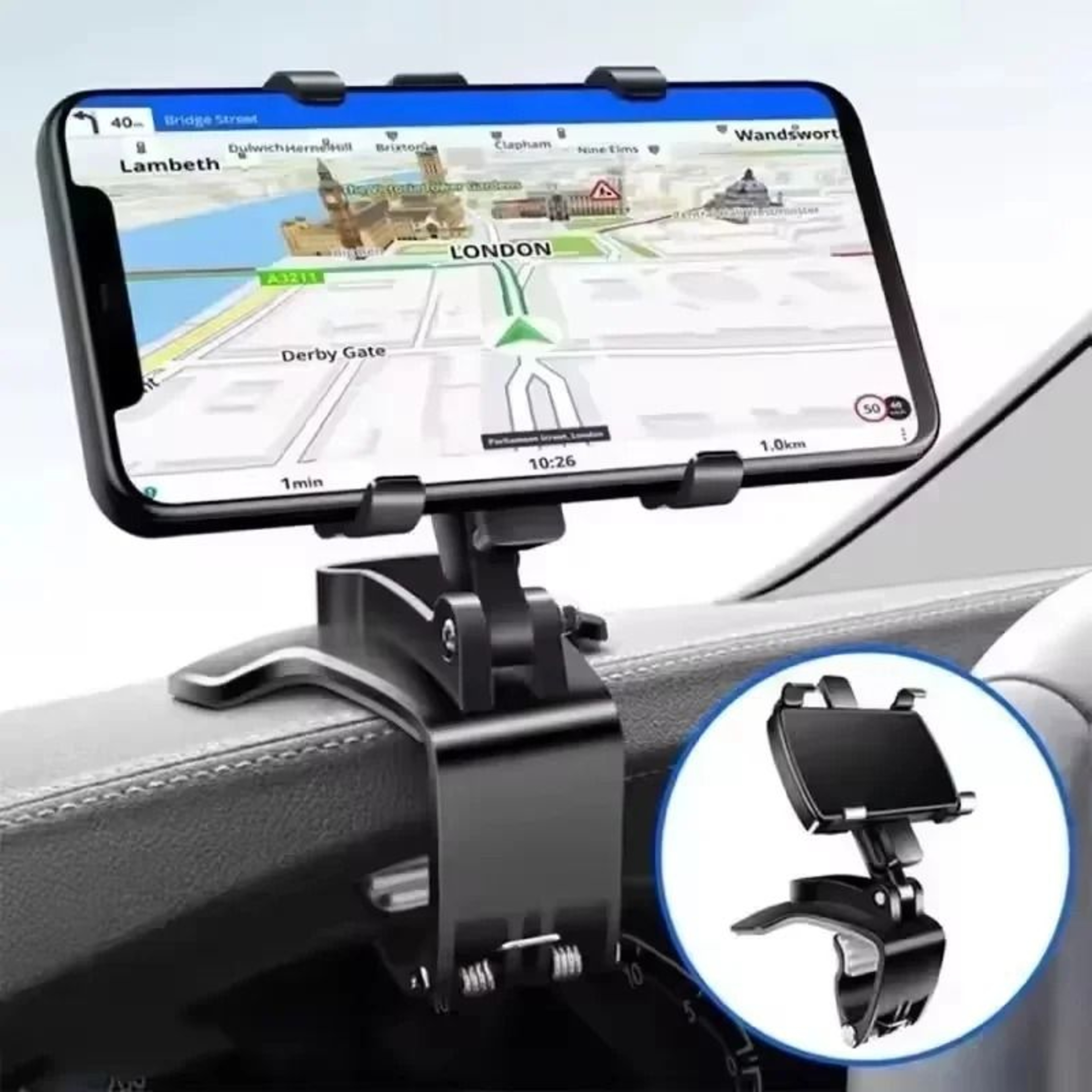 Professional 360 Rotating Dashboard Phone Mount And Universal GPS Navigation Bracket 1