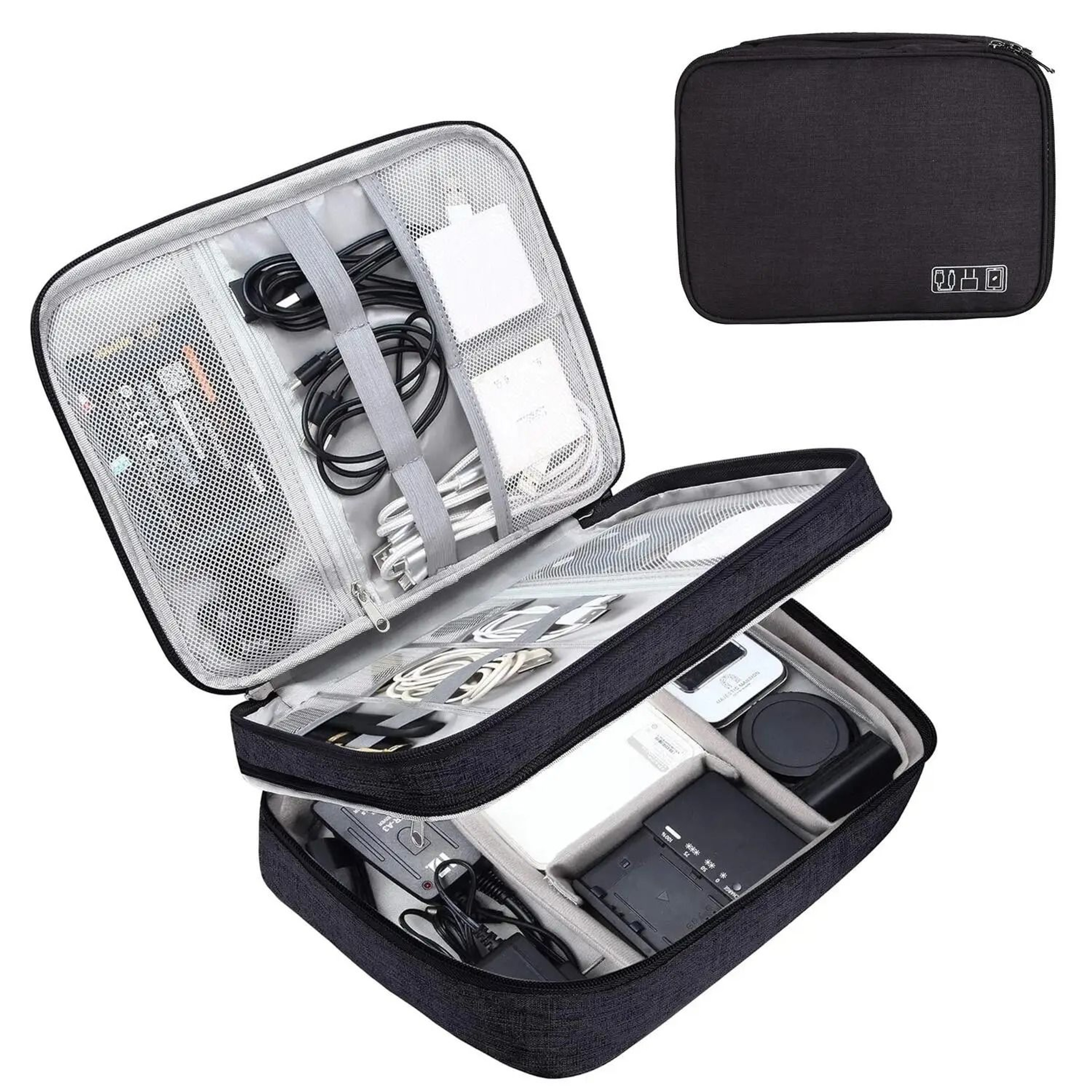 Professional Waterproof Digital Electronics Organizer And Portable Travel Cable Storage Bag 6