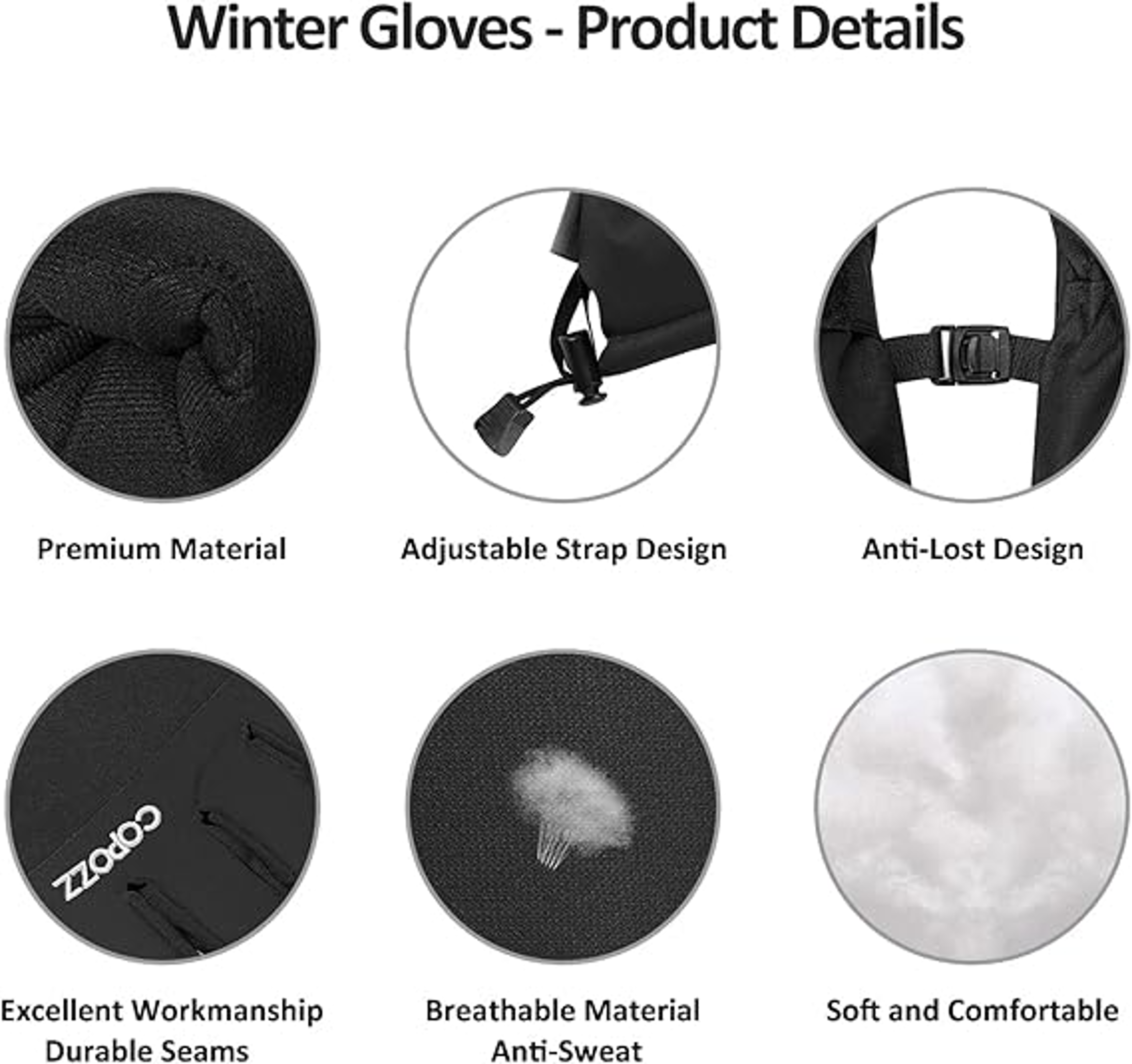 Ultralight Waterproof Winter Ski Gloves for Men and Women – view 17