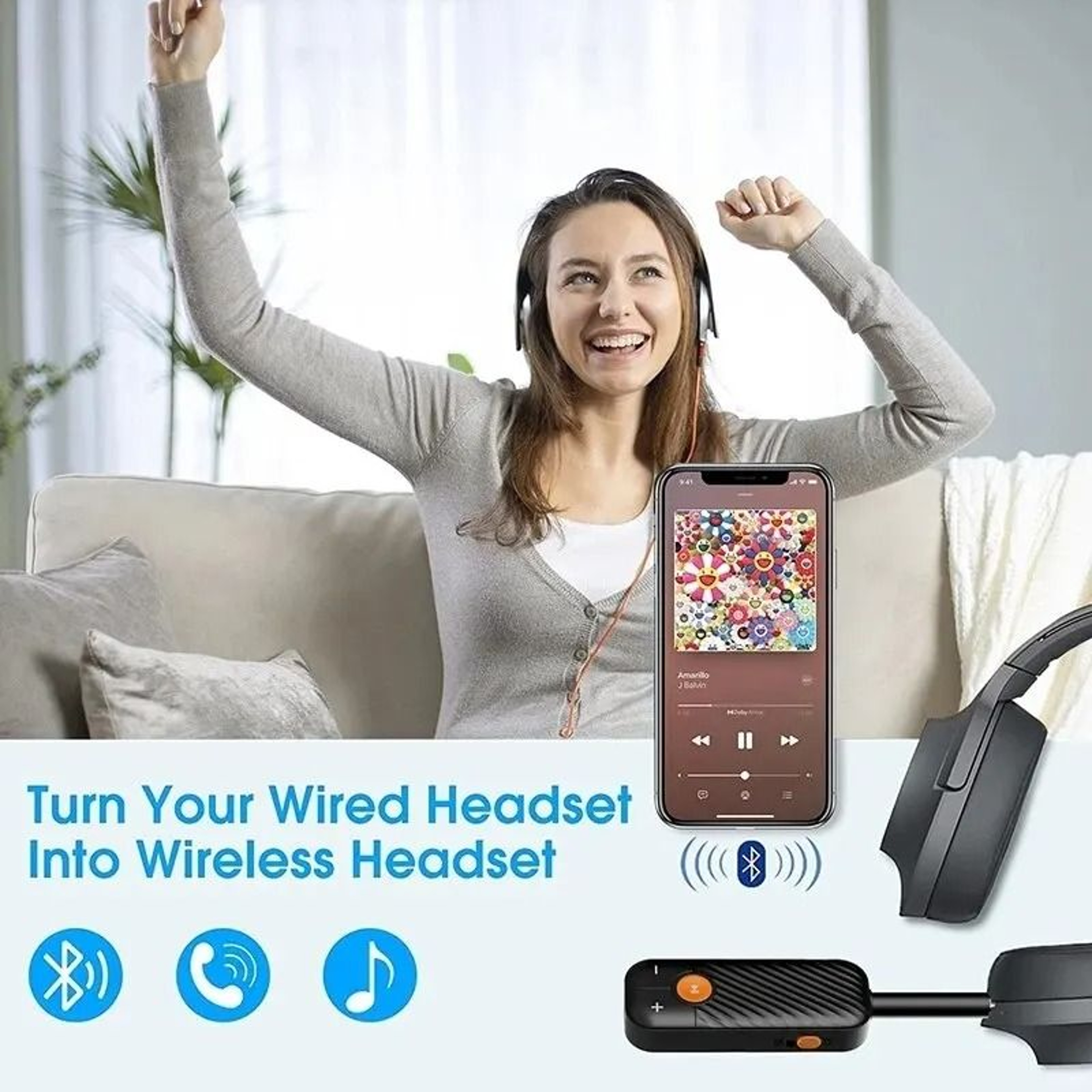 Professional Bluetooth 52 Audio Receiver And Transmitter 2In1 HighFidelity Wireless Adapter 2