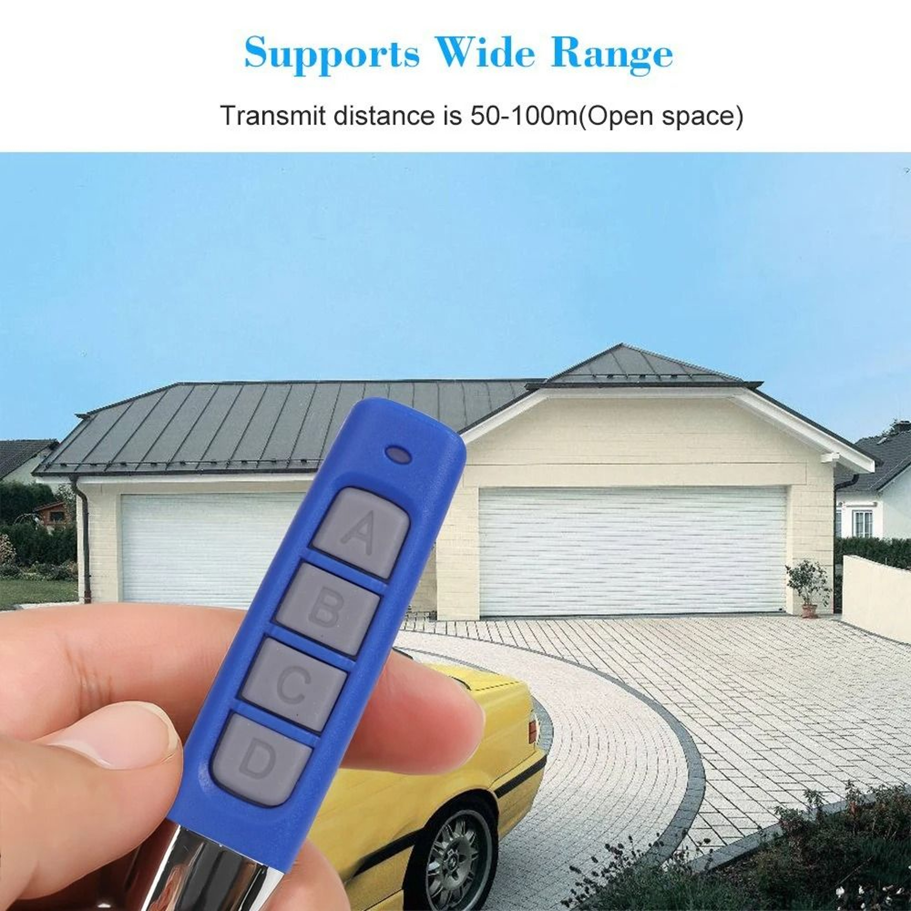 High Security 4 CH Universal Garage Door Opener And 433Mhz Learning Code Remote Duplicator 5