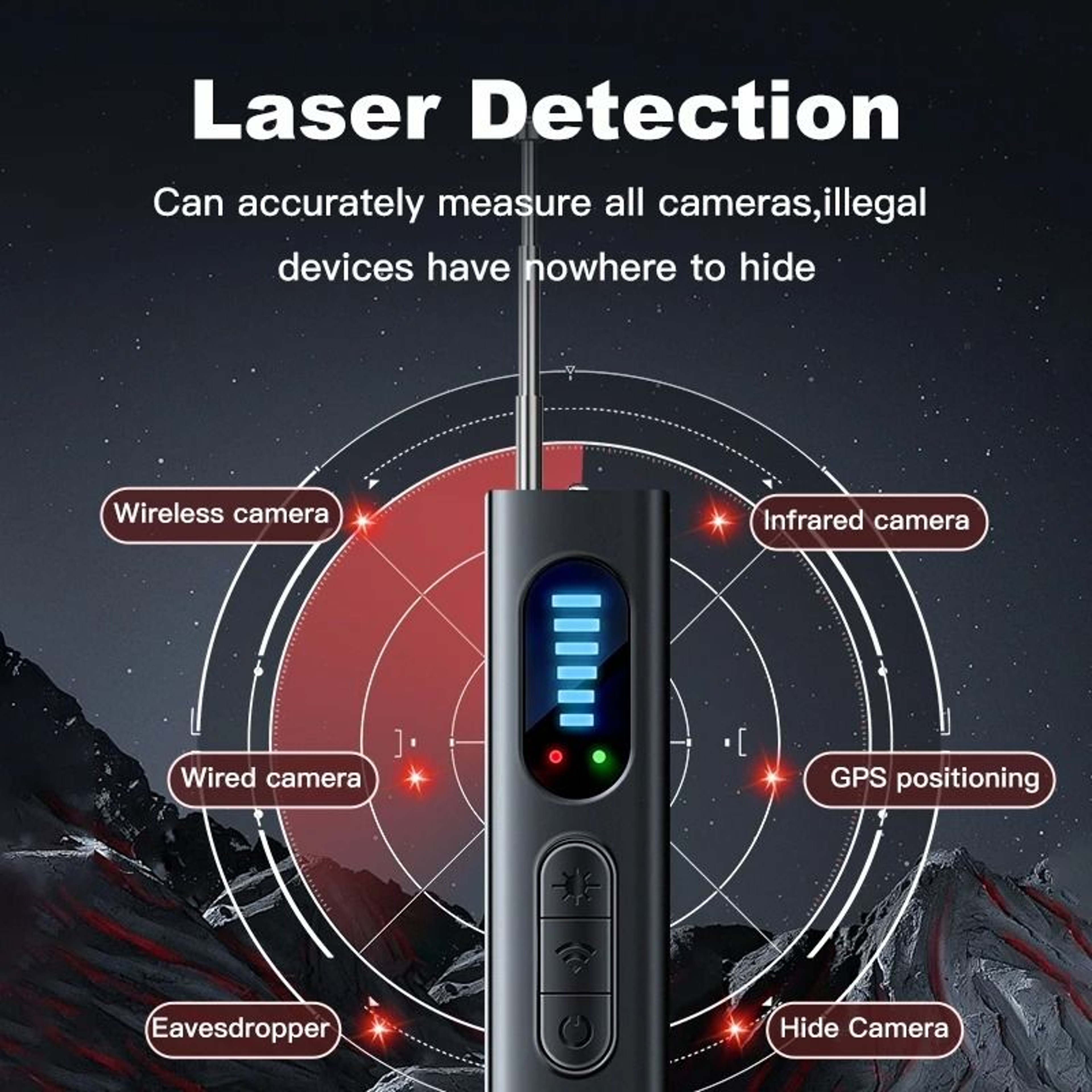 High Sensitivity Wireless Hidden Camera Detector And Advanced Privacy Security Scanner 3