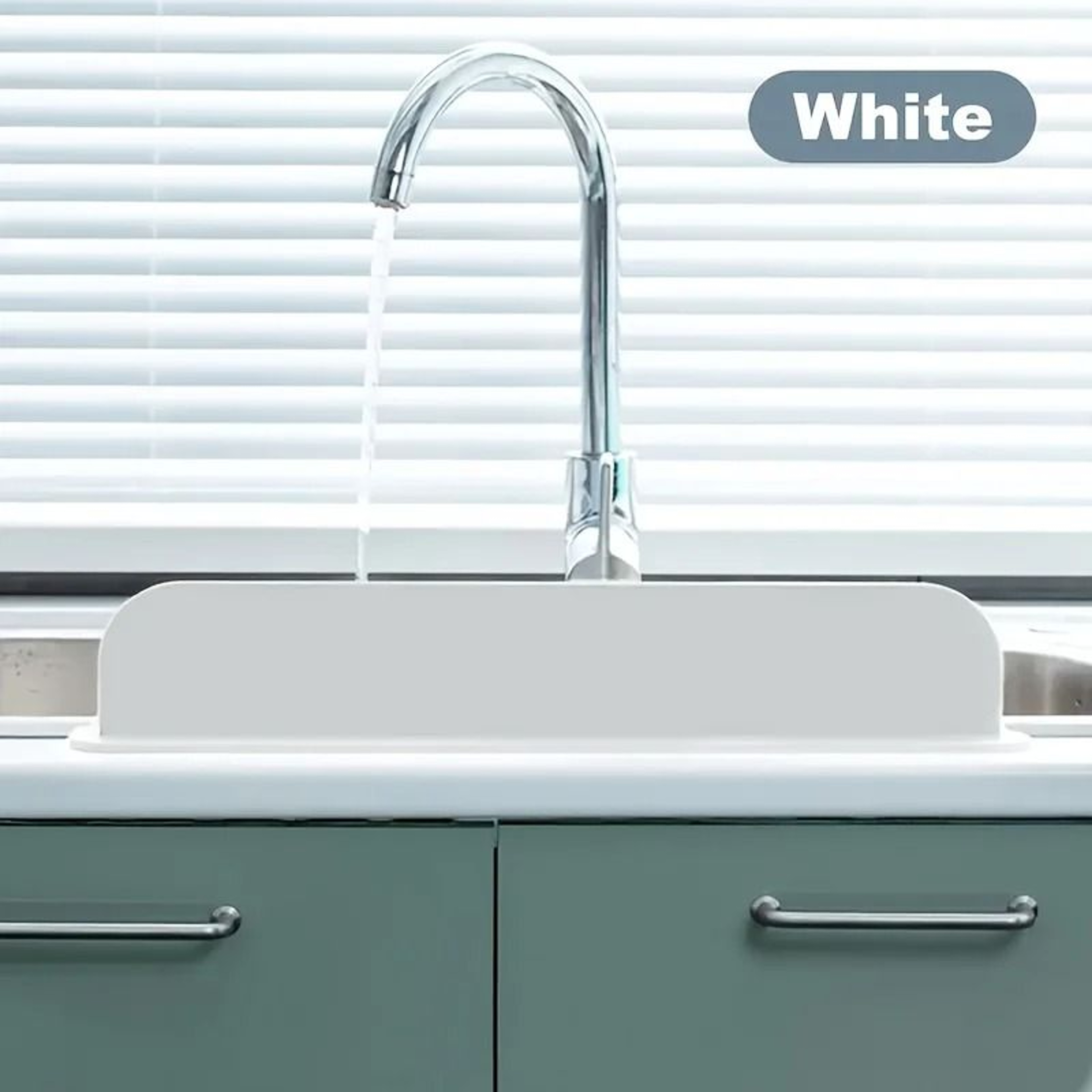 High Elasticity Silicone Kitchen Sink Splash Guard And Water Partition Barrier 1