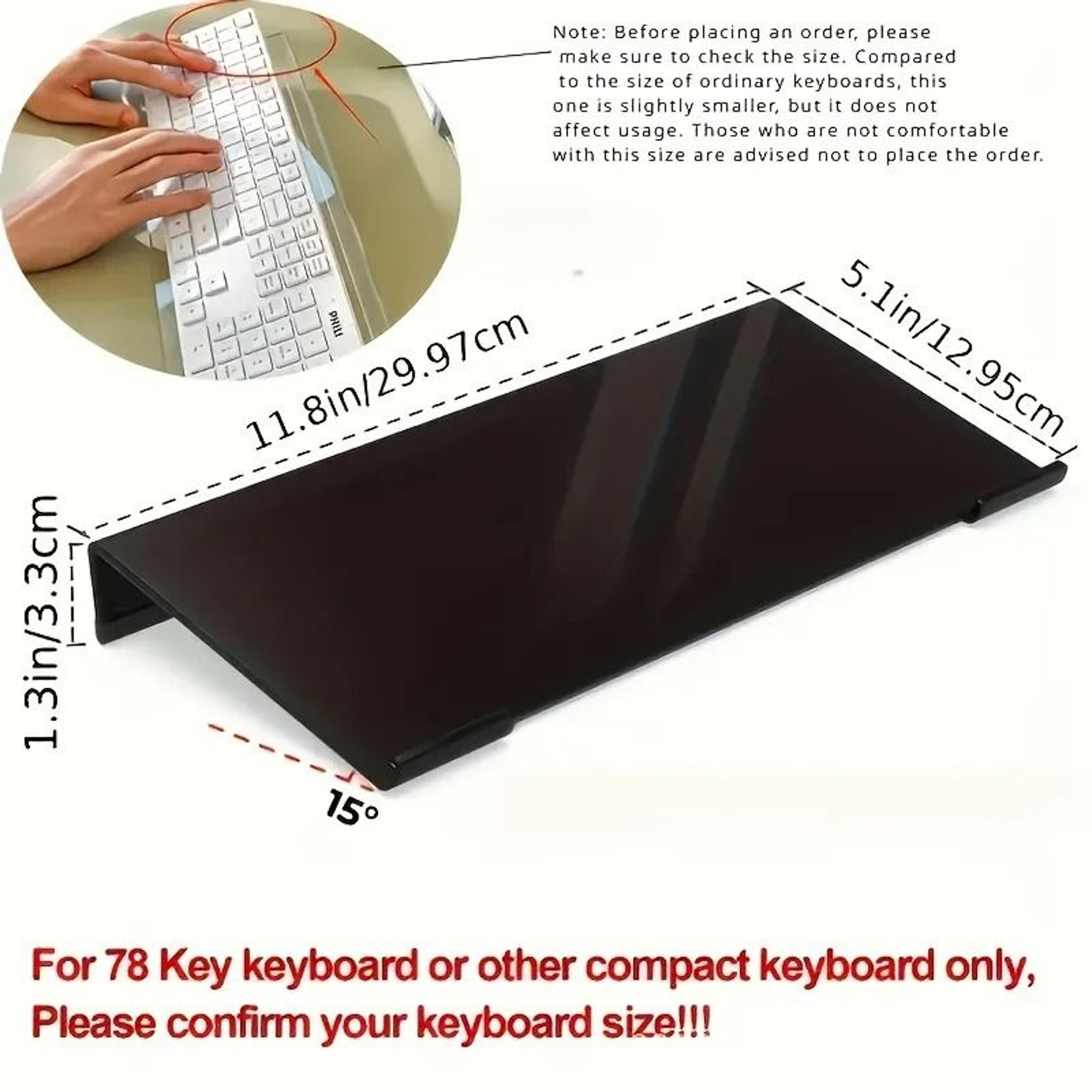 High Clarity Acrylic Keyboard Stand And Compact Desktop Lift Riser For Mechanical Keyboards And Min 1