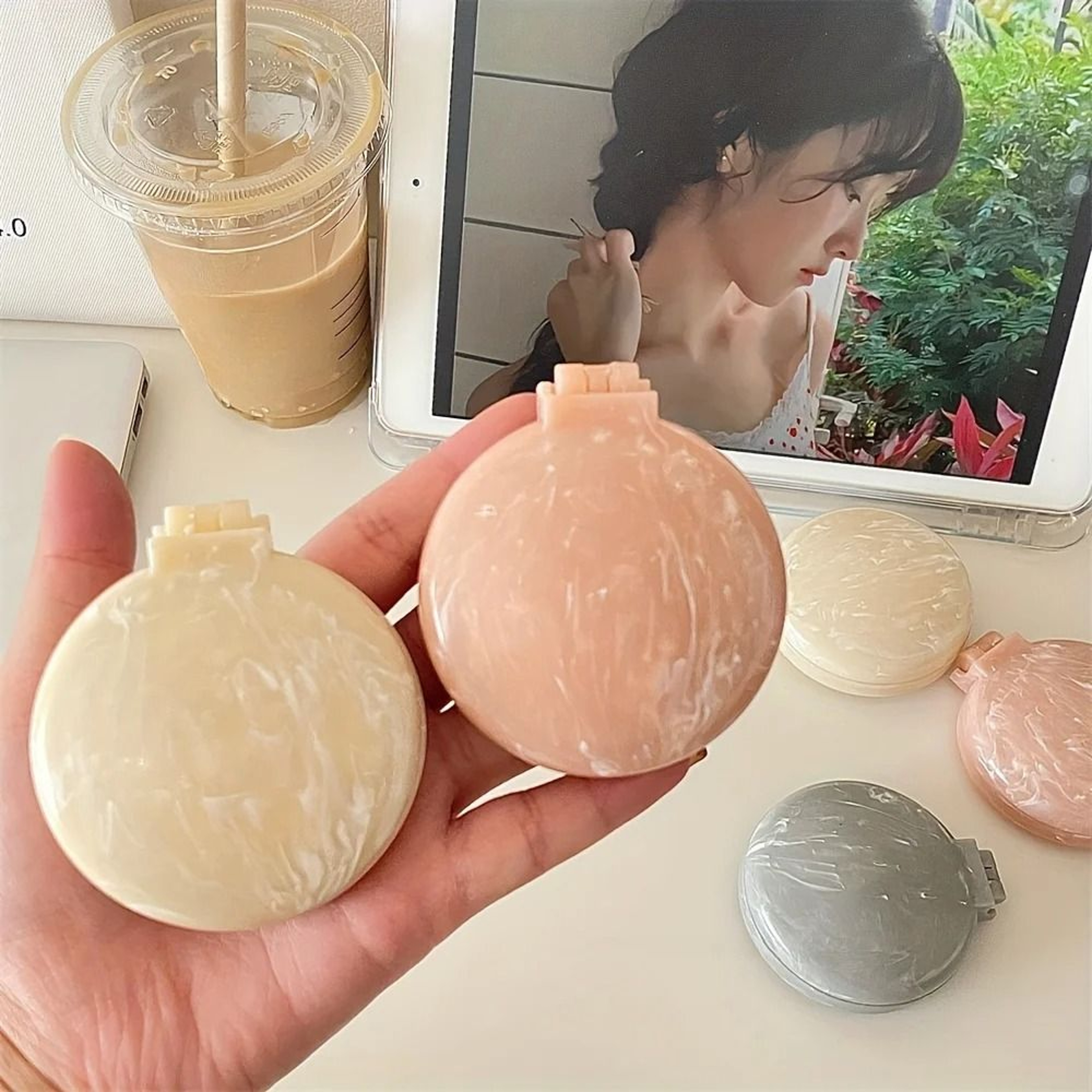 Professional High Stability Marble Patterned Air Cushion Hair Comb And Integrated Precision Travel  2