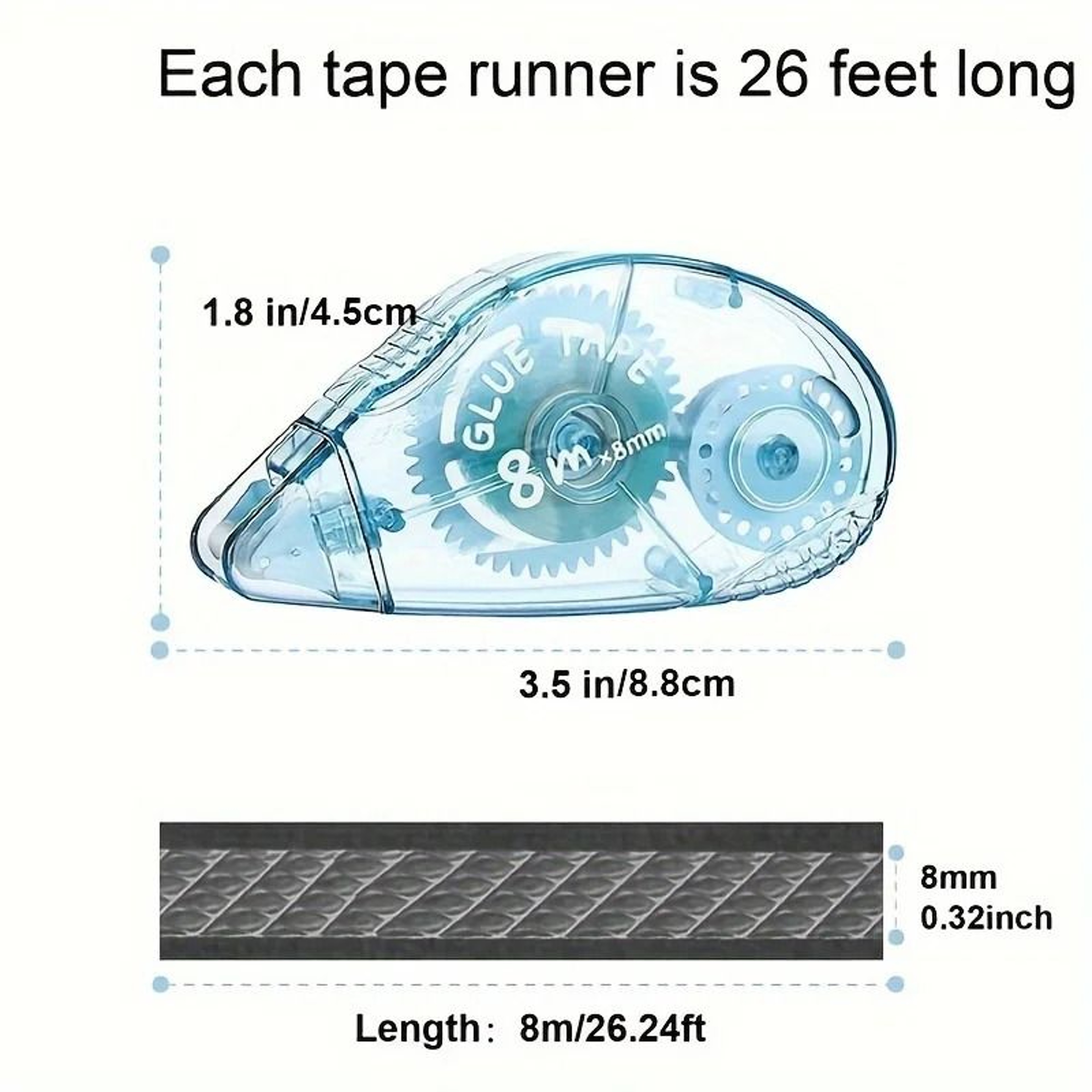 High Stability Glue Tape For Scrapbooking And Precision Double Sided Adhesive Tape Roller 1