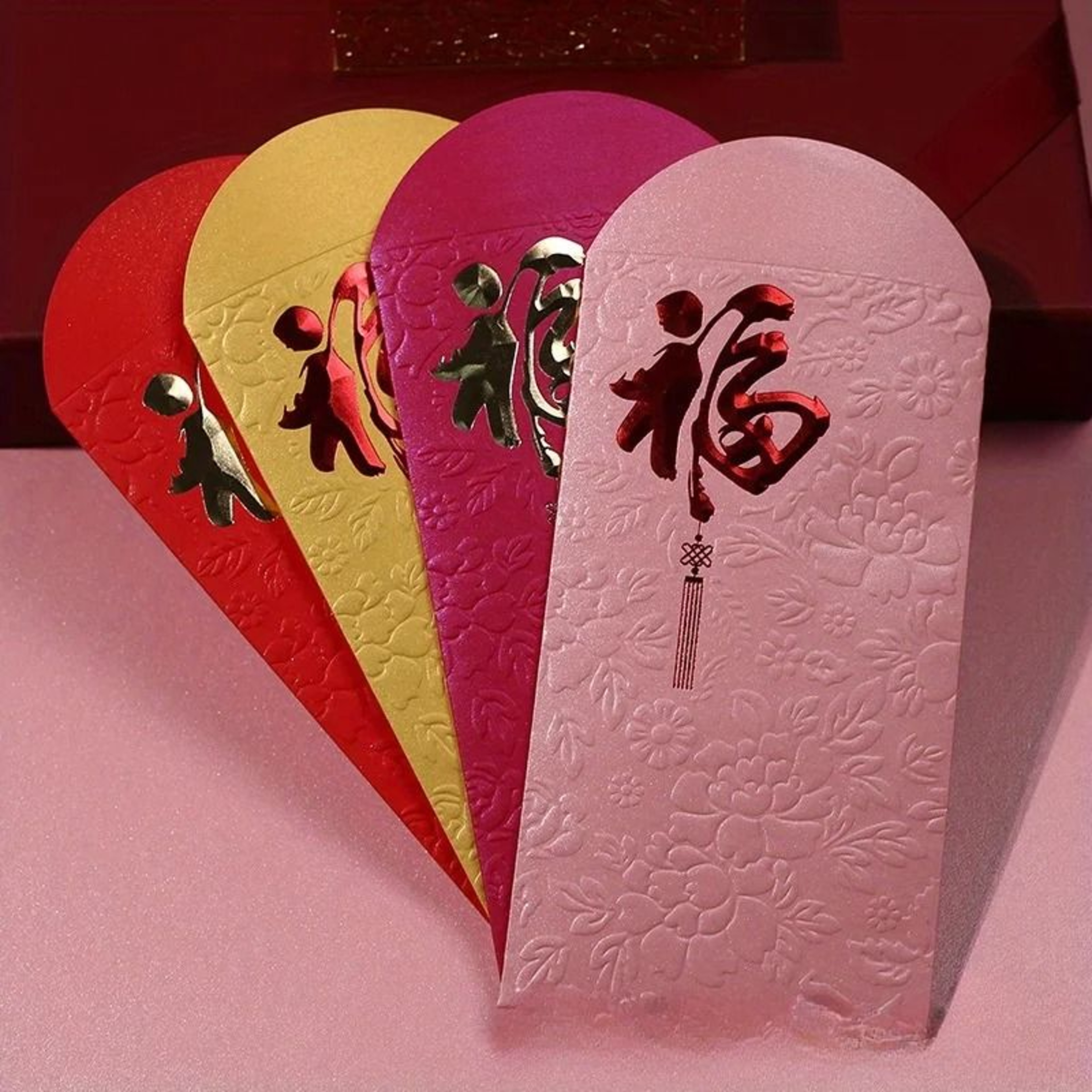 40 Piece Lucky Red Envelopes And Precision Gold Foil Lunar Celebration Hardwar 1